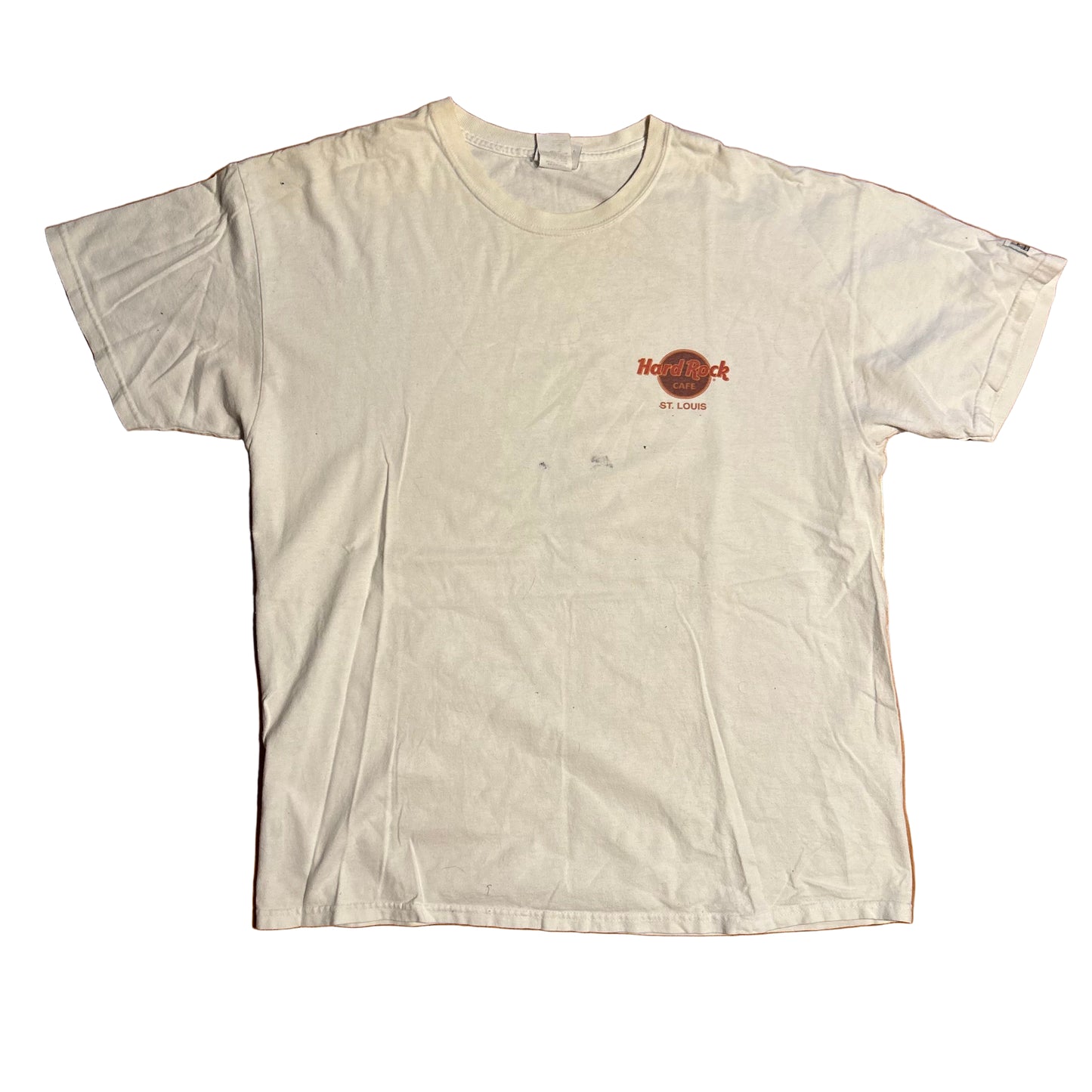 Hard Rock Cafe St Louis White Tshirt - Large - 23” x 28”