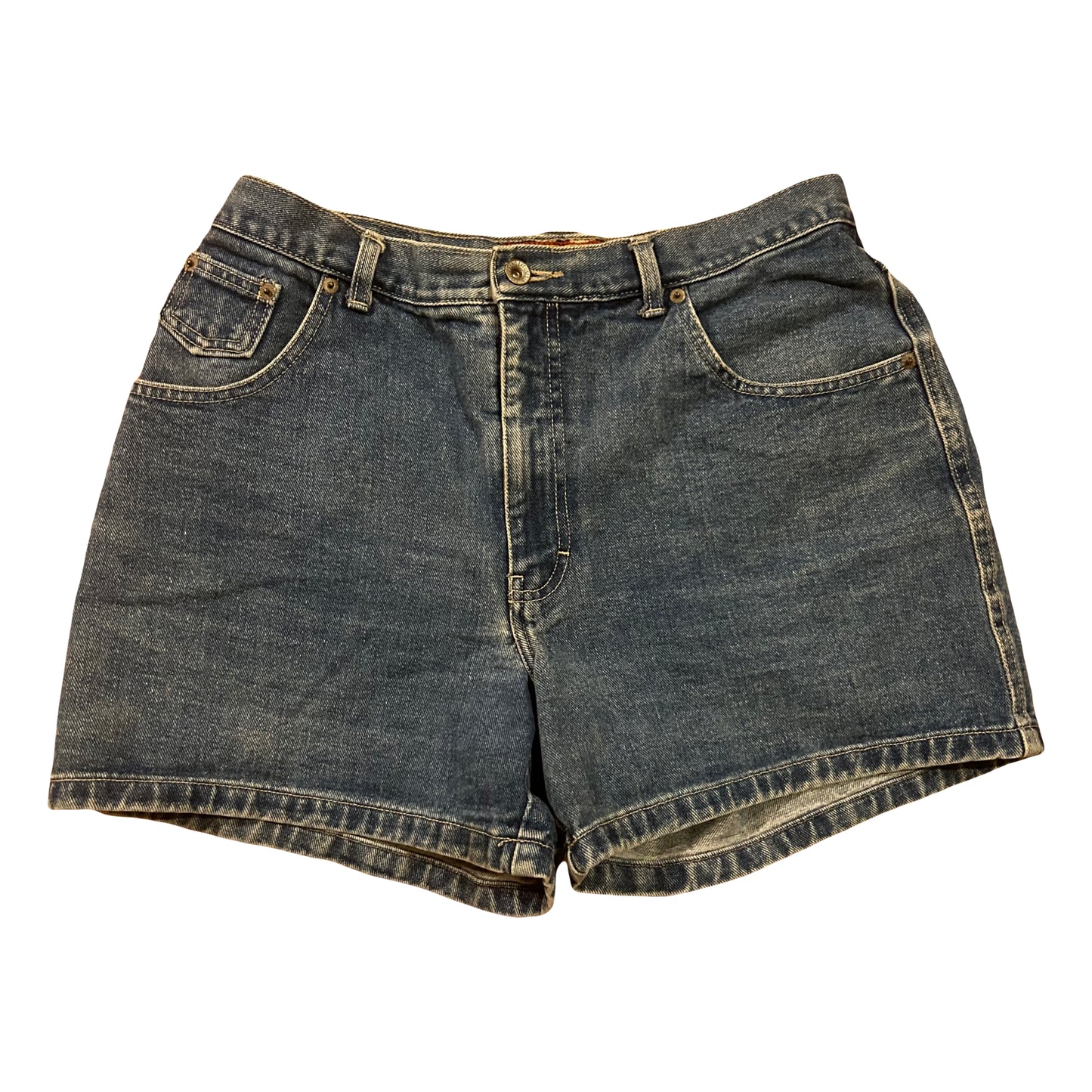 No Excuses Blue Jeans Denim Jorts Shorts - Women’s 13/14 - 32” x 4.5”