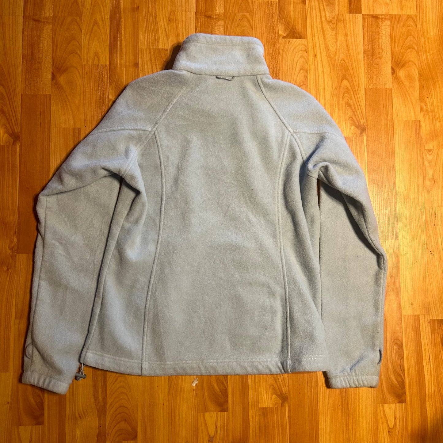 Columbia Light Blue Fleece Zip Up Jacket - Medium - 20” x 25”