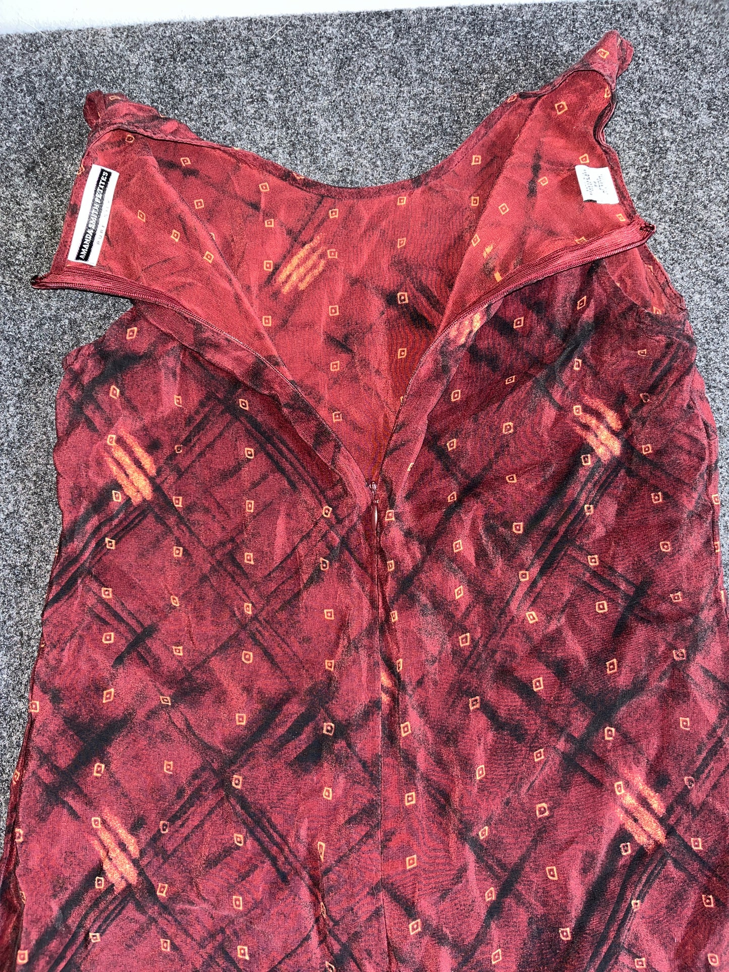 Amanda Smith Silk Dress - XSmall - 14.5" x 43"