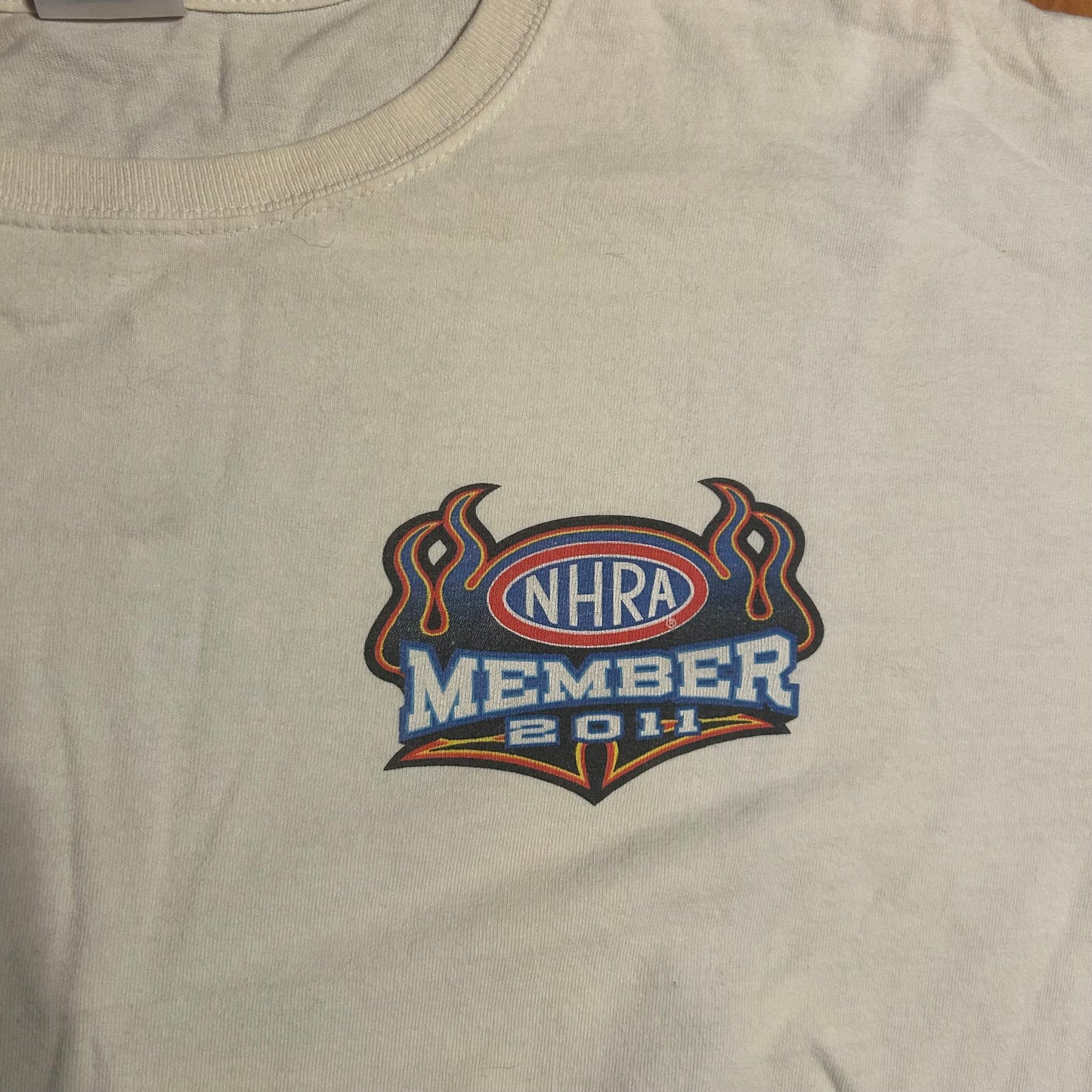 2011 NHRA National Dragster Member Tshirt - Large - 22” x 28”