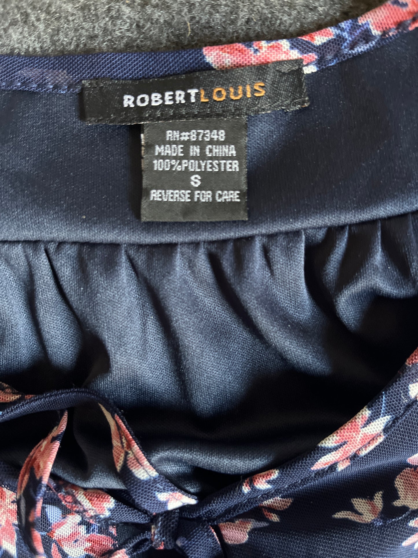 Robert Louis Flower Patterned Dress - XSmall - 17" x 33"