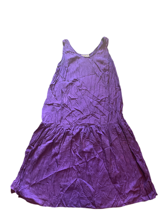 80/90's Vee Vee II Purple Dress - Small - 19" x 43"
