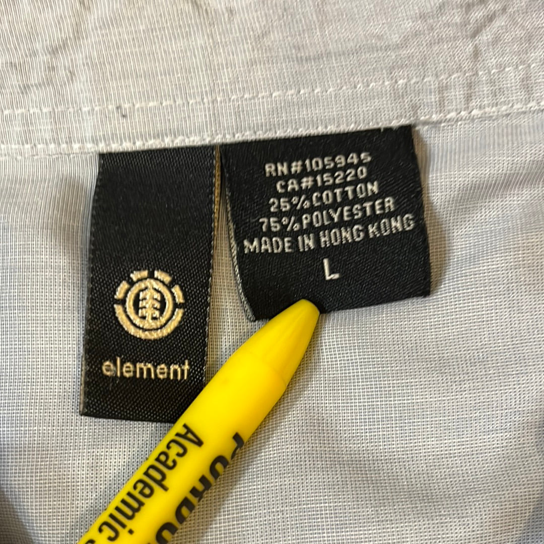 Element Skateboards Button Up Shirt - Medium - 20” x 30.5”