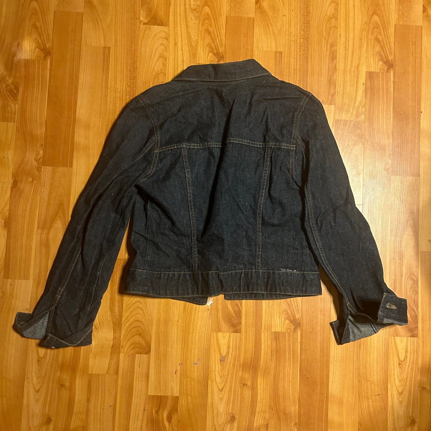 Billy Blues Dark Denim Button Up Jean Jacket - XSmall - 17” x 19”