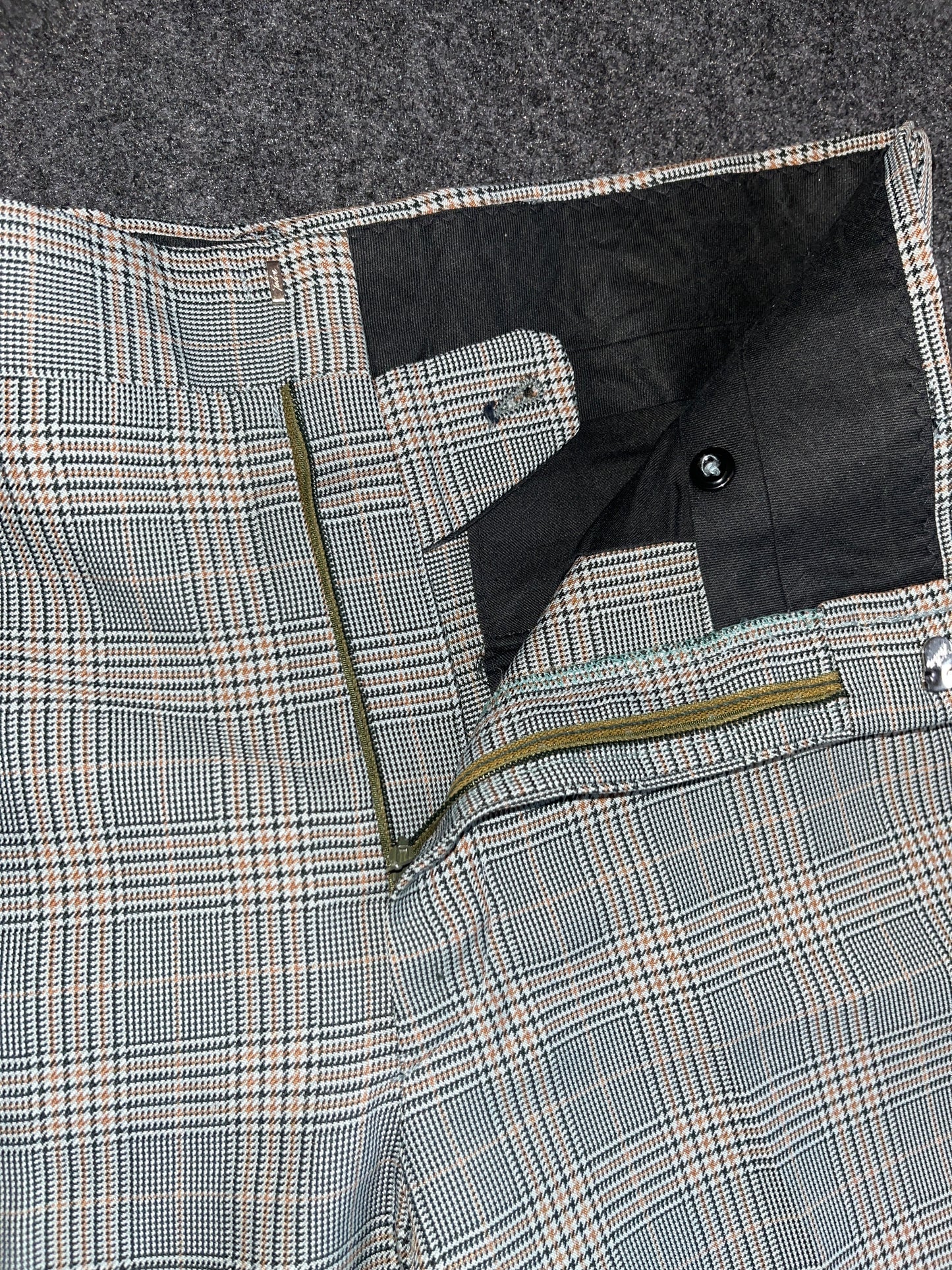 80's Haggar Slacks Dress Pants Yellow/Black/Green - 31" x 24"