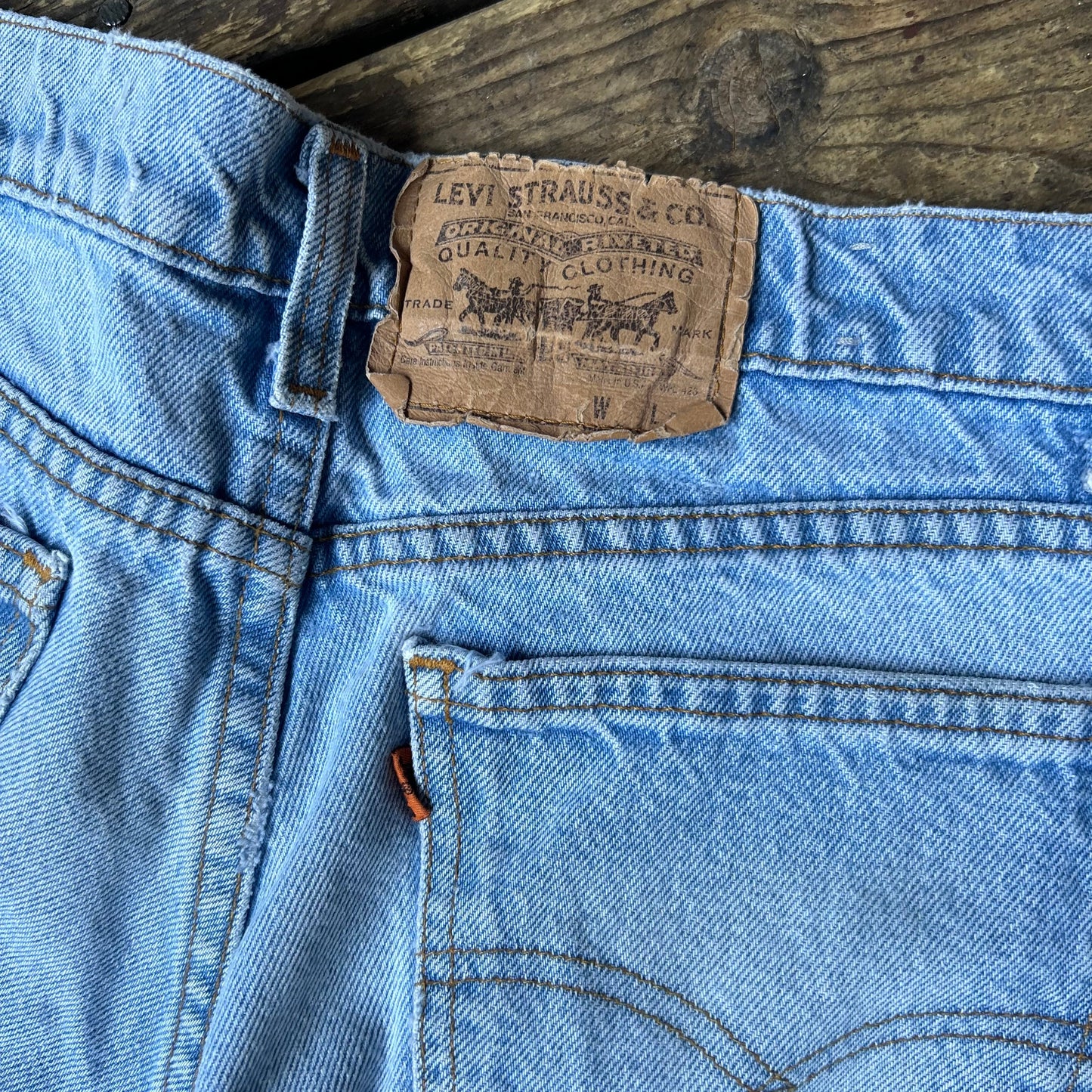 70/80's Levi's Orange Tab Denim Shorts Jorts - 34” x 5”
