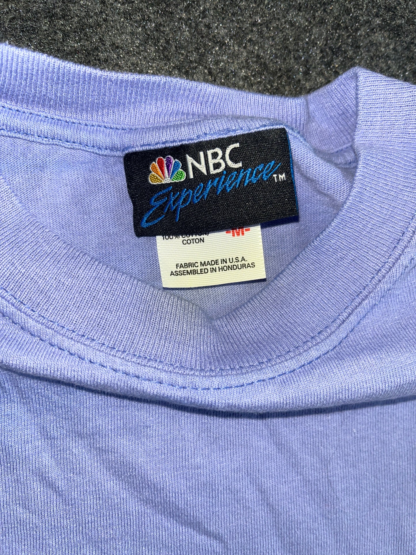 NBC TV Logo Purple Tshirt - XSmall - 16.5" x 20.5"