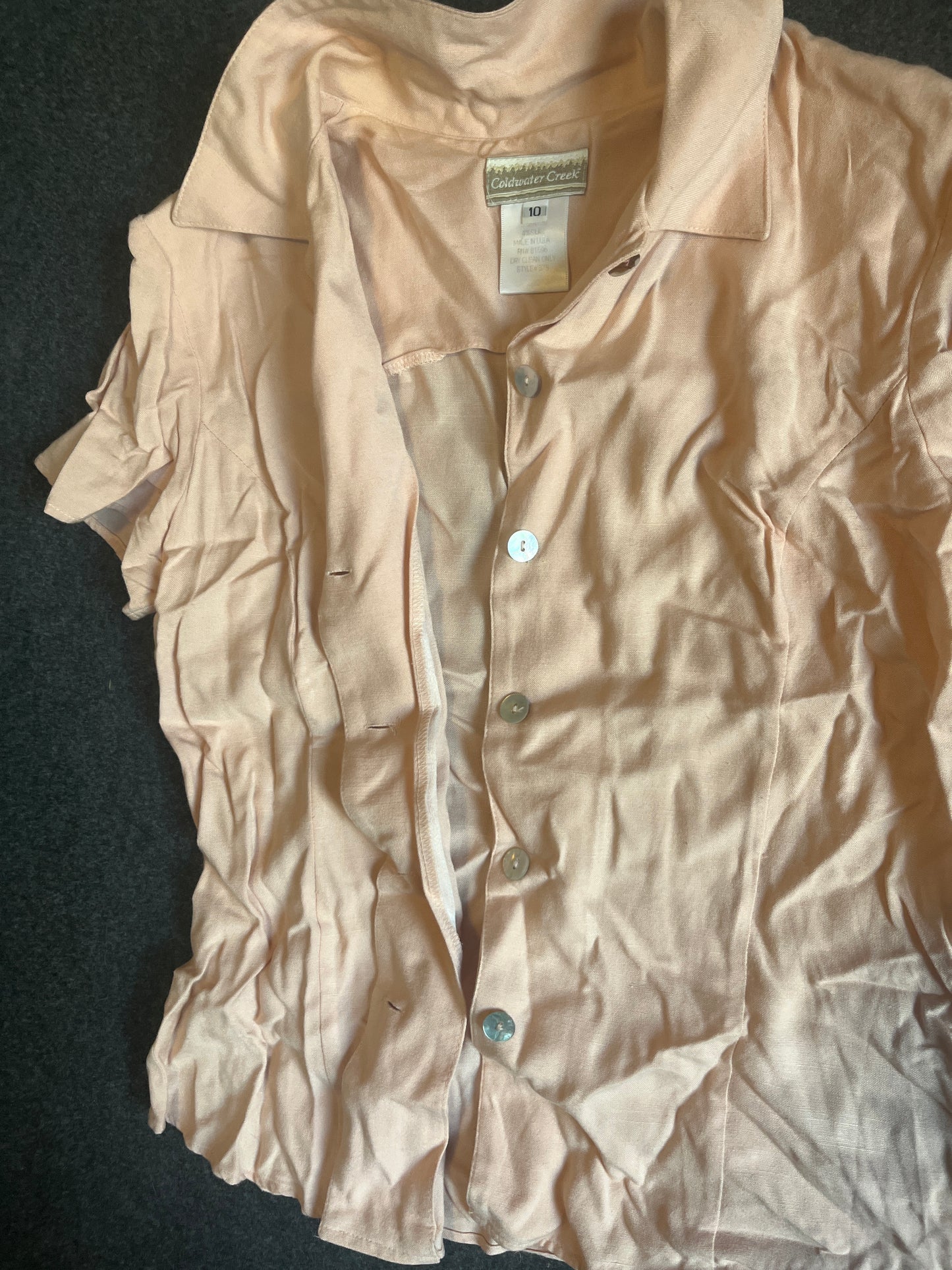 90's Coldwater Creek Button Up Shirt - Small - 19" x 24.5"