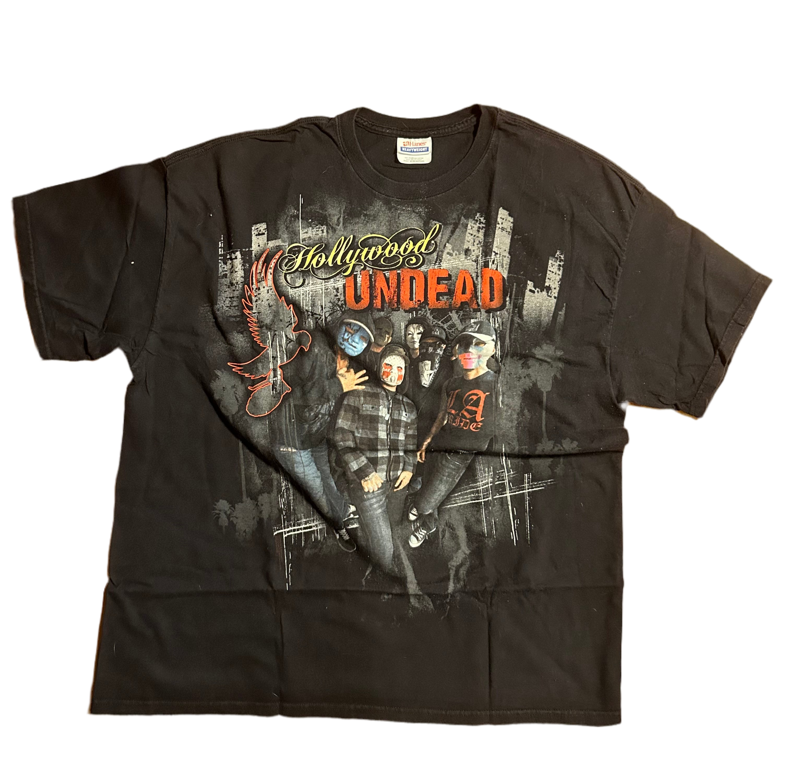 Hollywood UNDEAD バンドTシャツ Hanes Mサイズ US古着 Hollywood