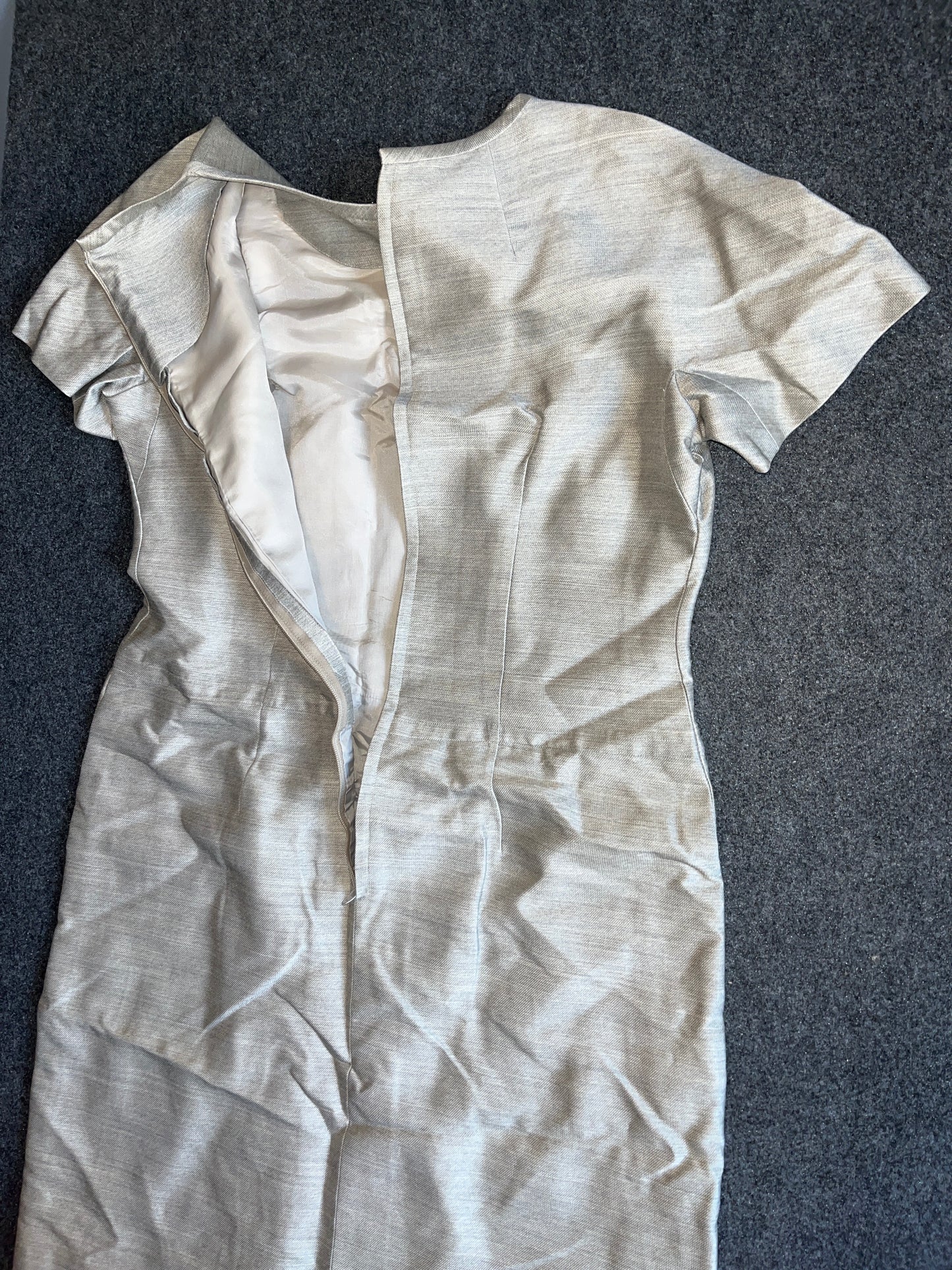 70's Gray Dress - Small - 19" x 39"