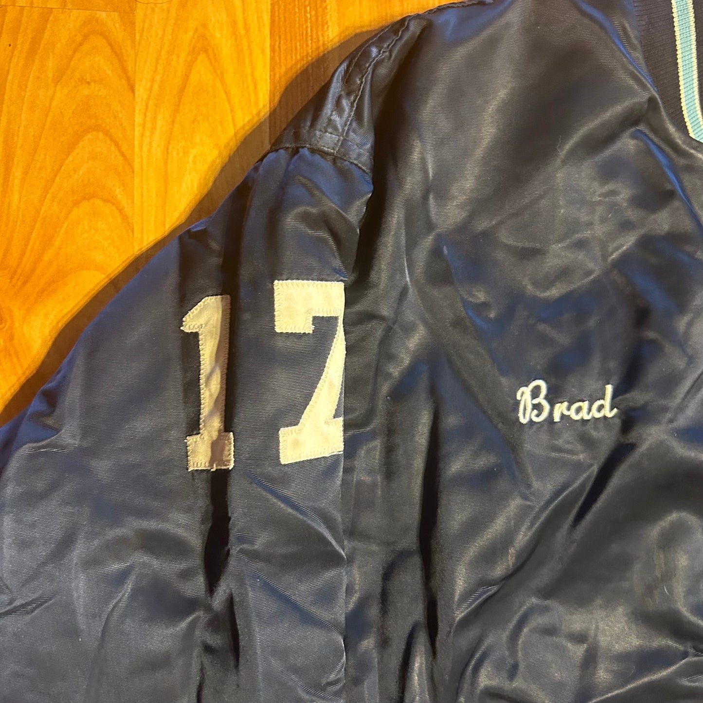 80’s Mid Bomber Letterman’s Jacket Lacrosse Coat - XLarge - 24” x 26”