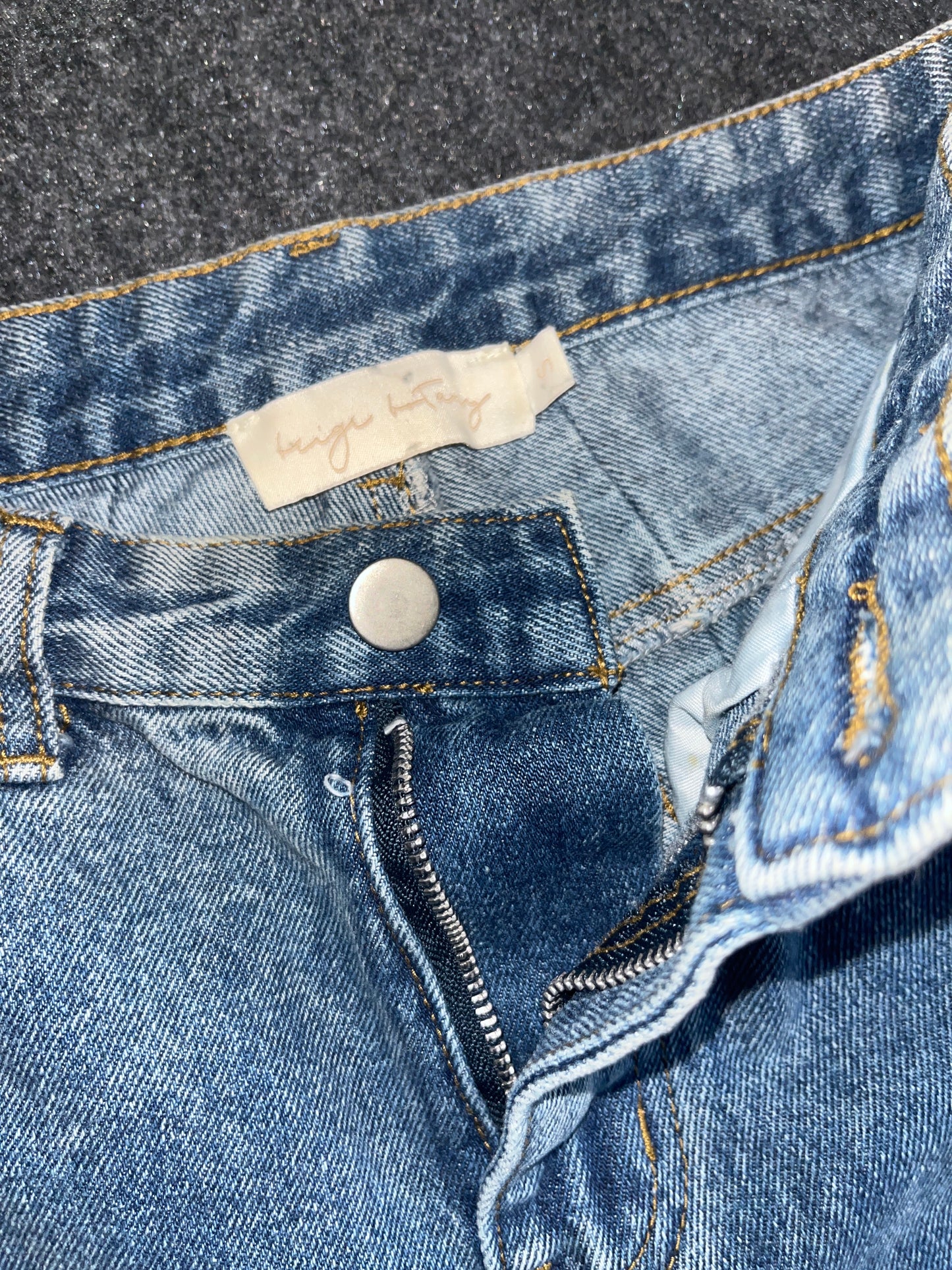 Paneled Denim Jeans Pants - 28" x 26"