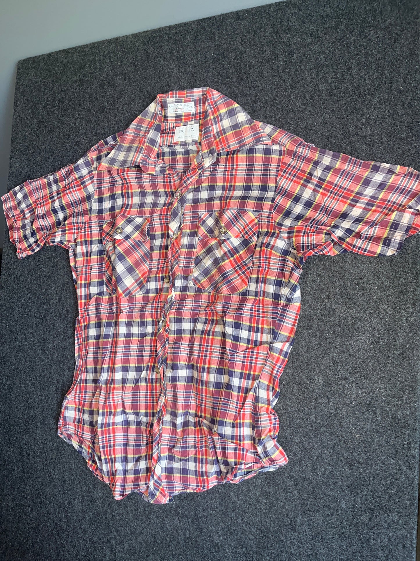 80/90's Cotton Shirt Makers Button Up Shirt - Medium - 20" x 30“