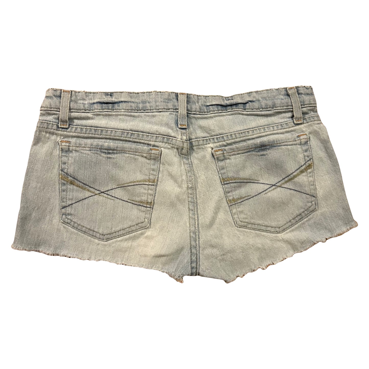 Aeropostale Stretch Flare Denim Jean Shorts Jorts - Women’s 7/8 - 32” x 2”