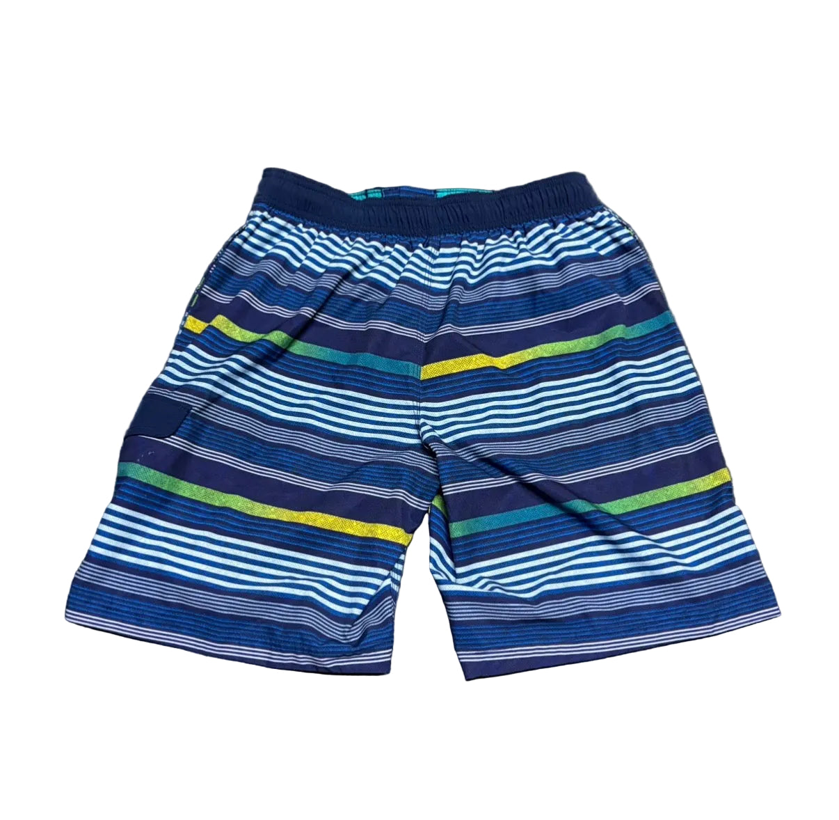 Speedo Blue Striped Swim Trunks Shorts - 30” x 8.5”
