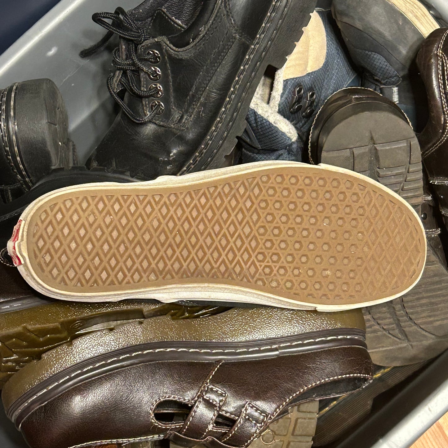 Vans Black Slip Ons - 11M