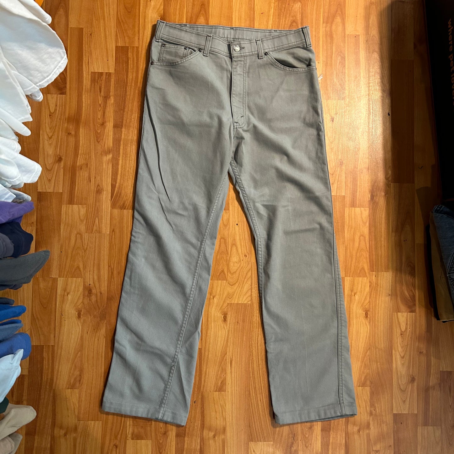 70/80’s Levi’s For Men Black Grey Tab Denim Jeans - 34” x 31”