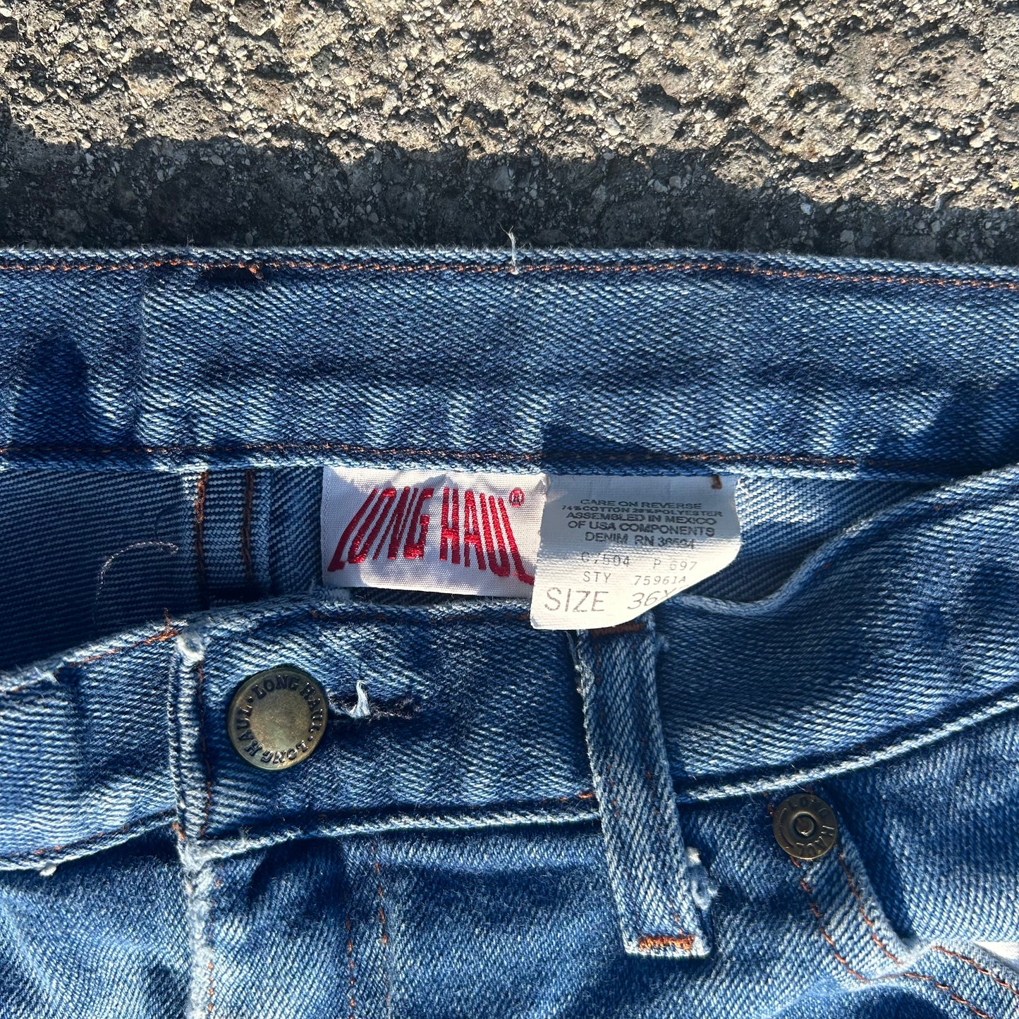 80/90’s Long Haul Denim Jeans - 34” x 30”