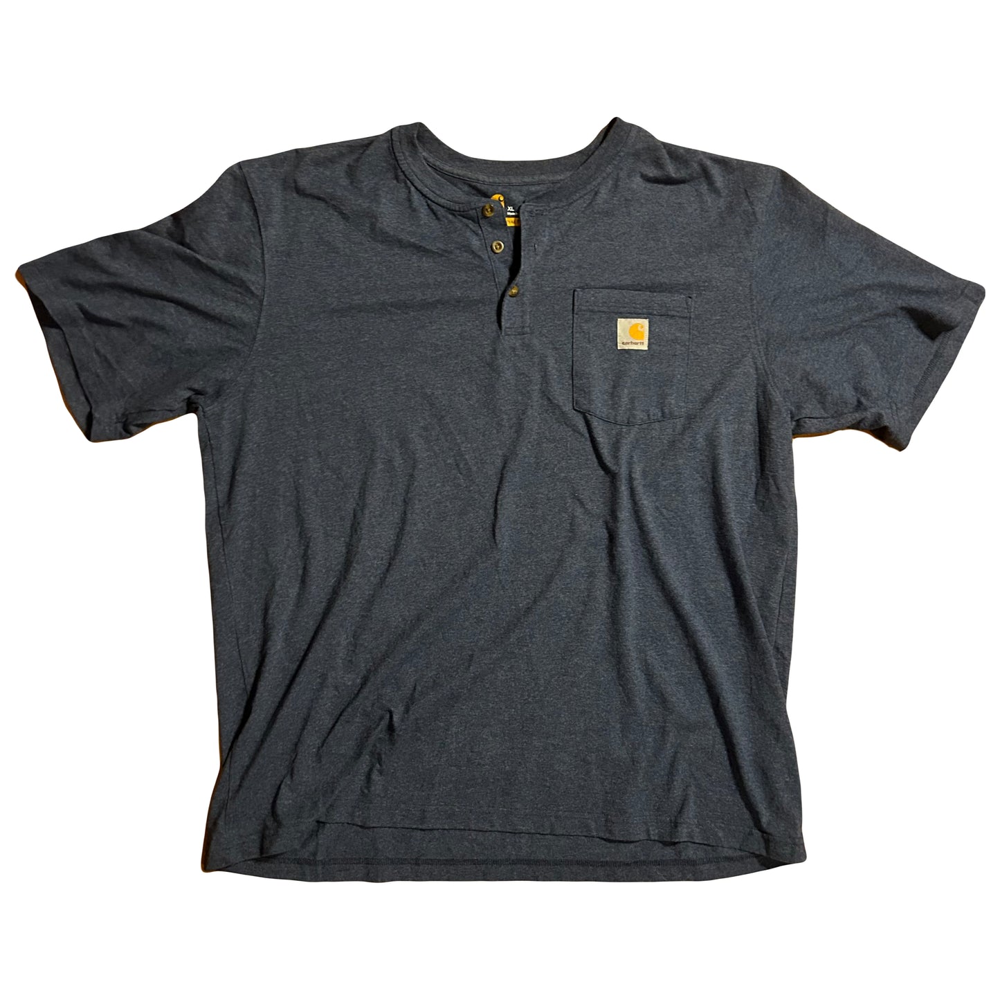 Carhartt Carphartt Quarter Button Up Blue Tshirt - XLarge - 26” x 30”