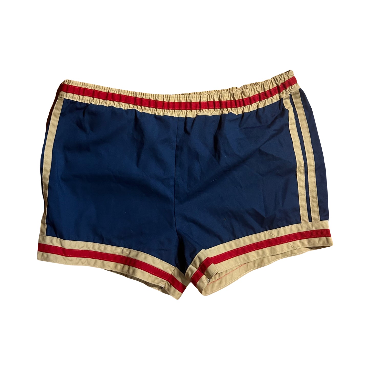 80’s Striped Shorts with Drawstring - 34” x 3”