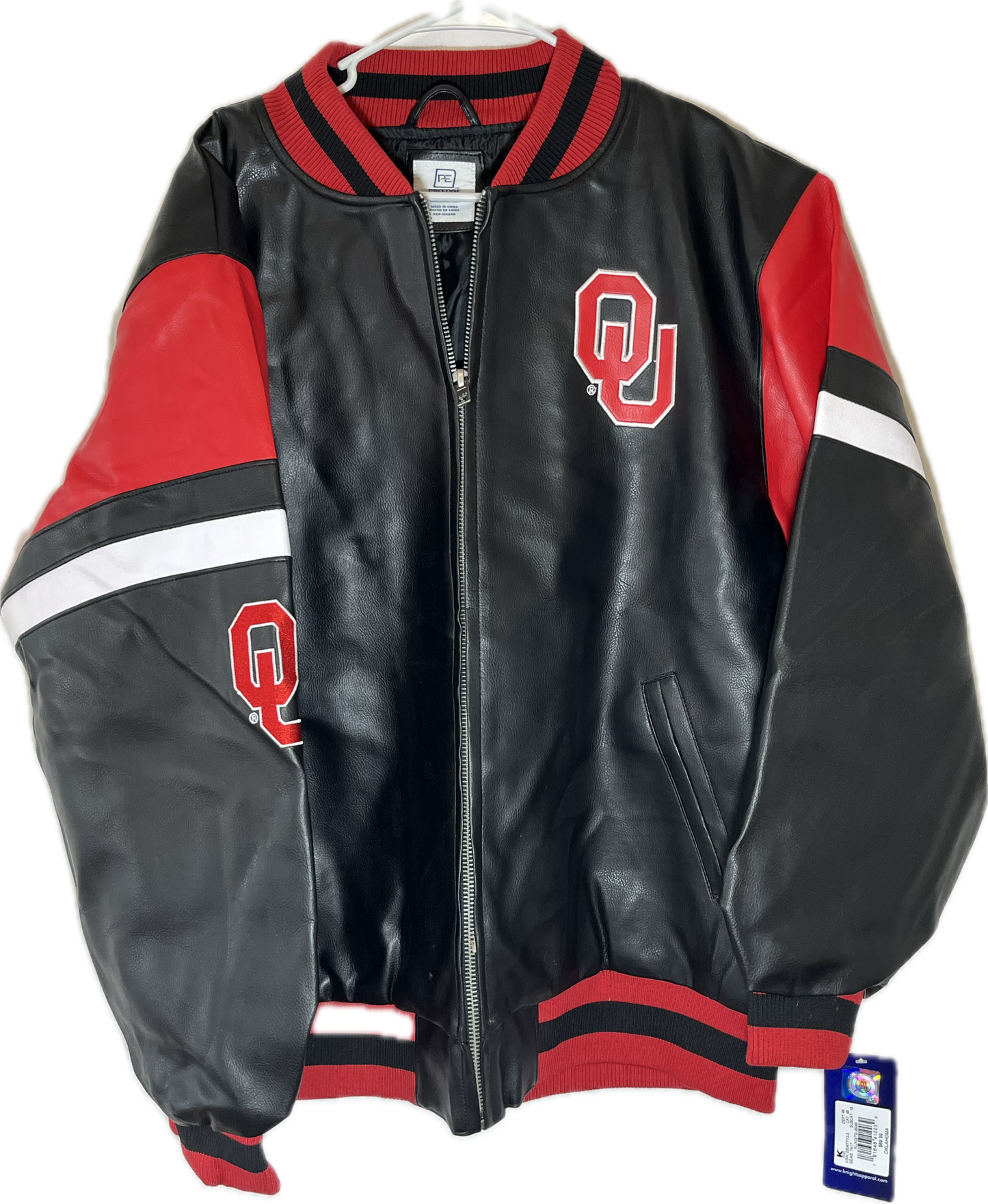 NWT Oklahoma University Varsity Jacket - XLarge - 26” x 29.5”