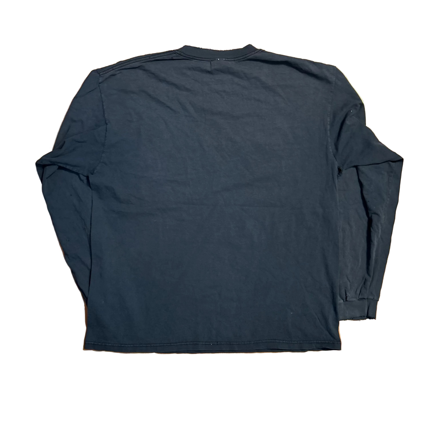 Anvil Nothing Runs Like a Deere John Deere Navy Blue Longsleeve Shirt - Large - 23" x 29"