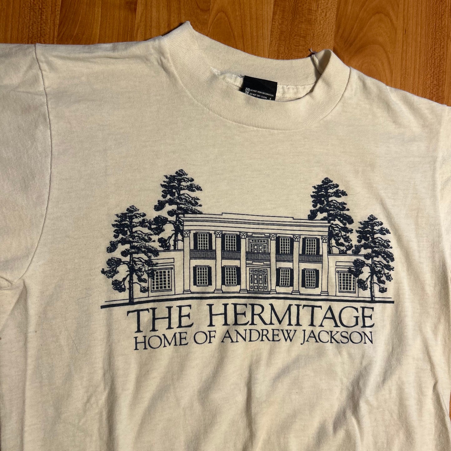 90's Screen Stars The Hermitage Home of Andrew Jackson White Tshirt - XSmall - 17" x 24"