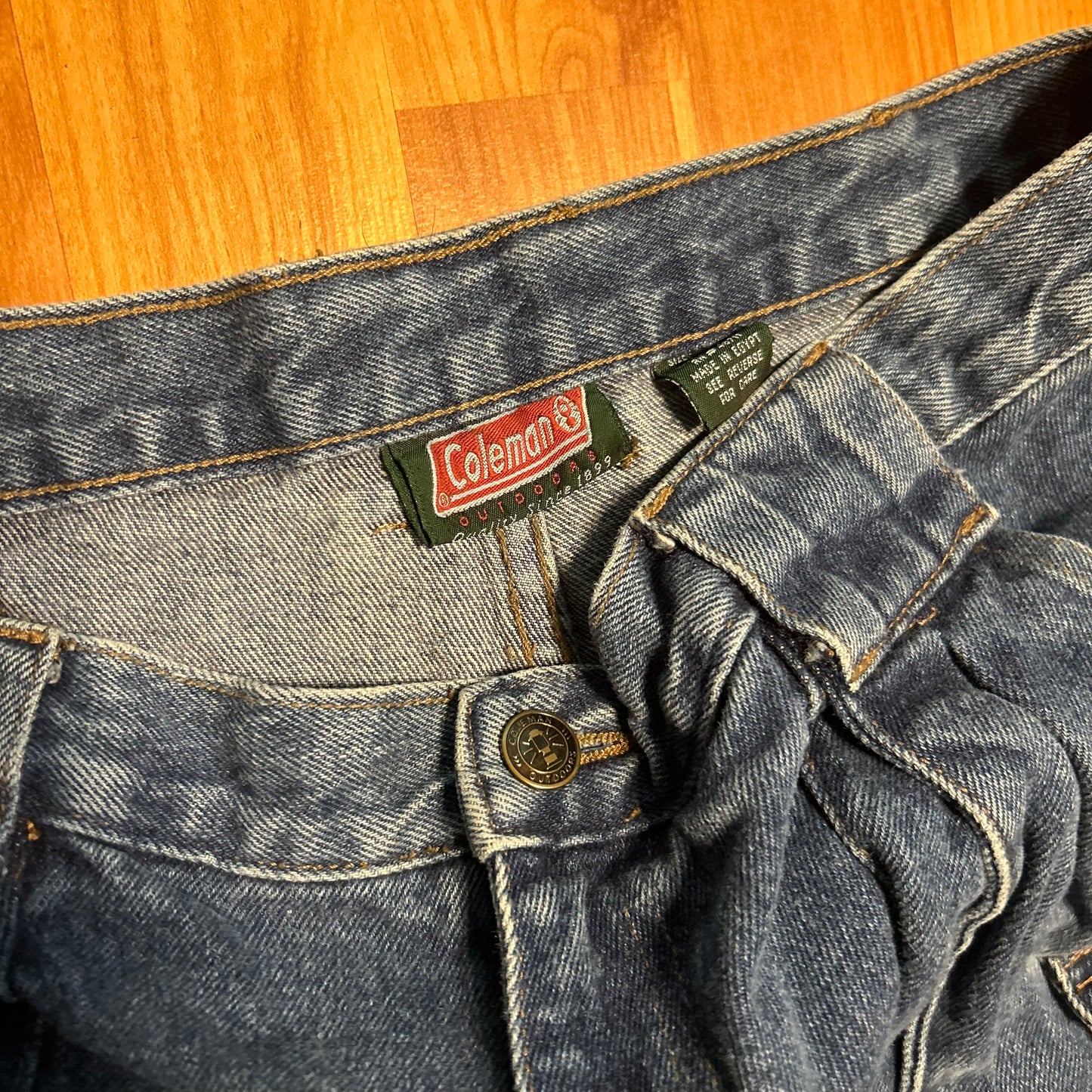Coleman Denim Cargo Jean Shorts Jorts - 32" x 8"