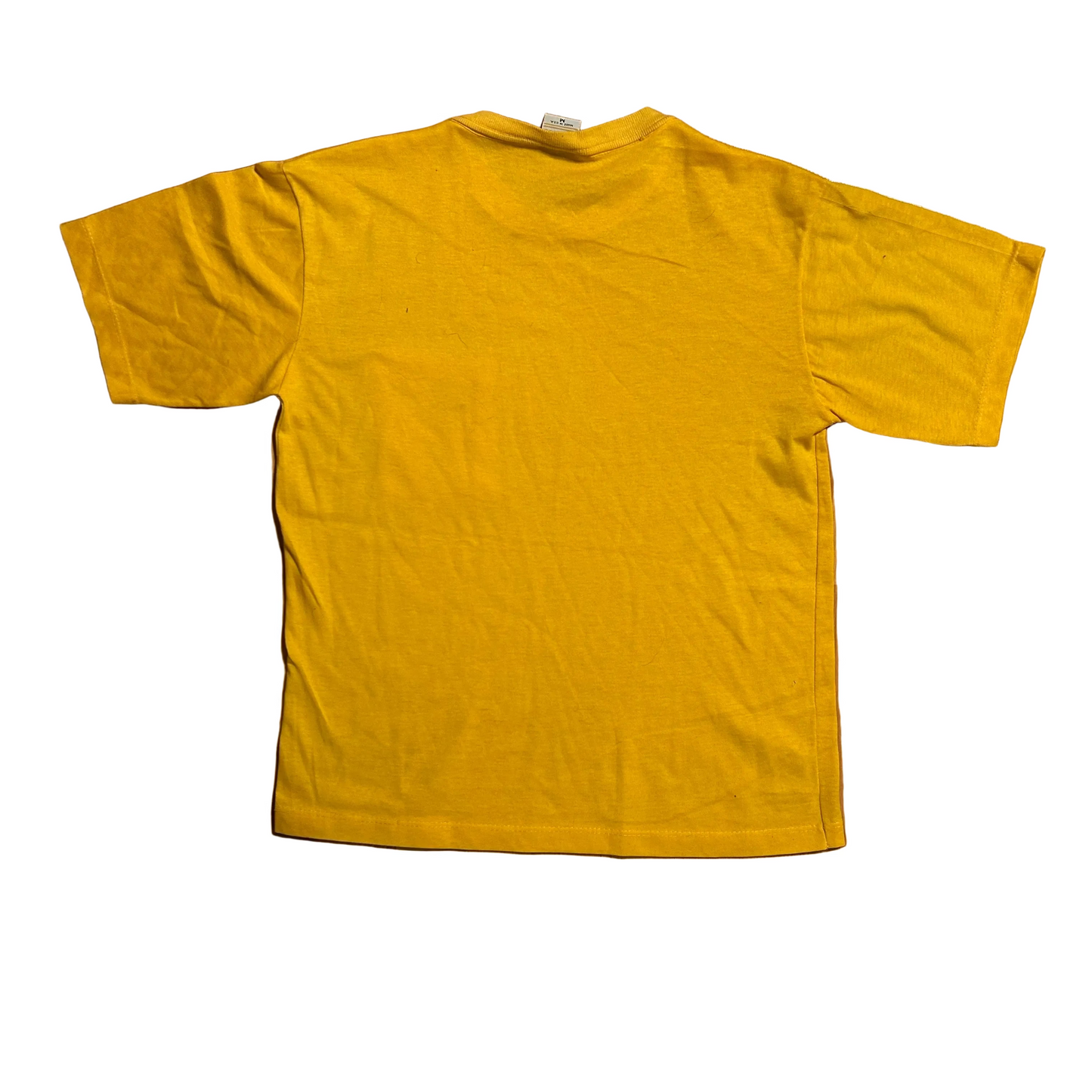 80/90's Classic 2 Yellow Pocket Tshirt - Medium - 20" x 26.5"