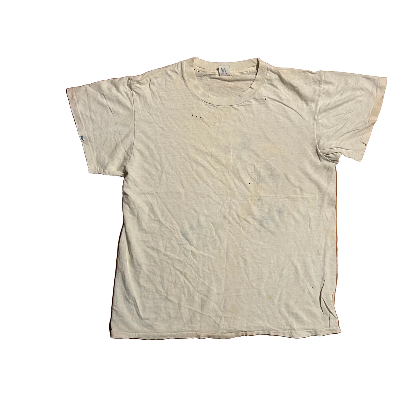 80's Hanes Paint Custom White Tshirt - Medium - 20.5" x 24"