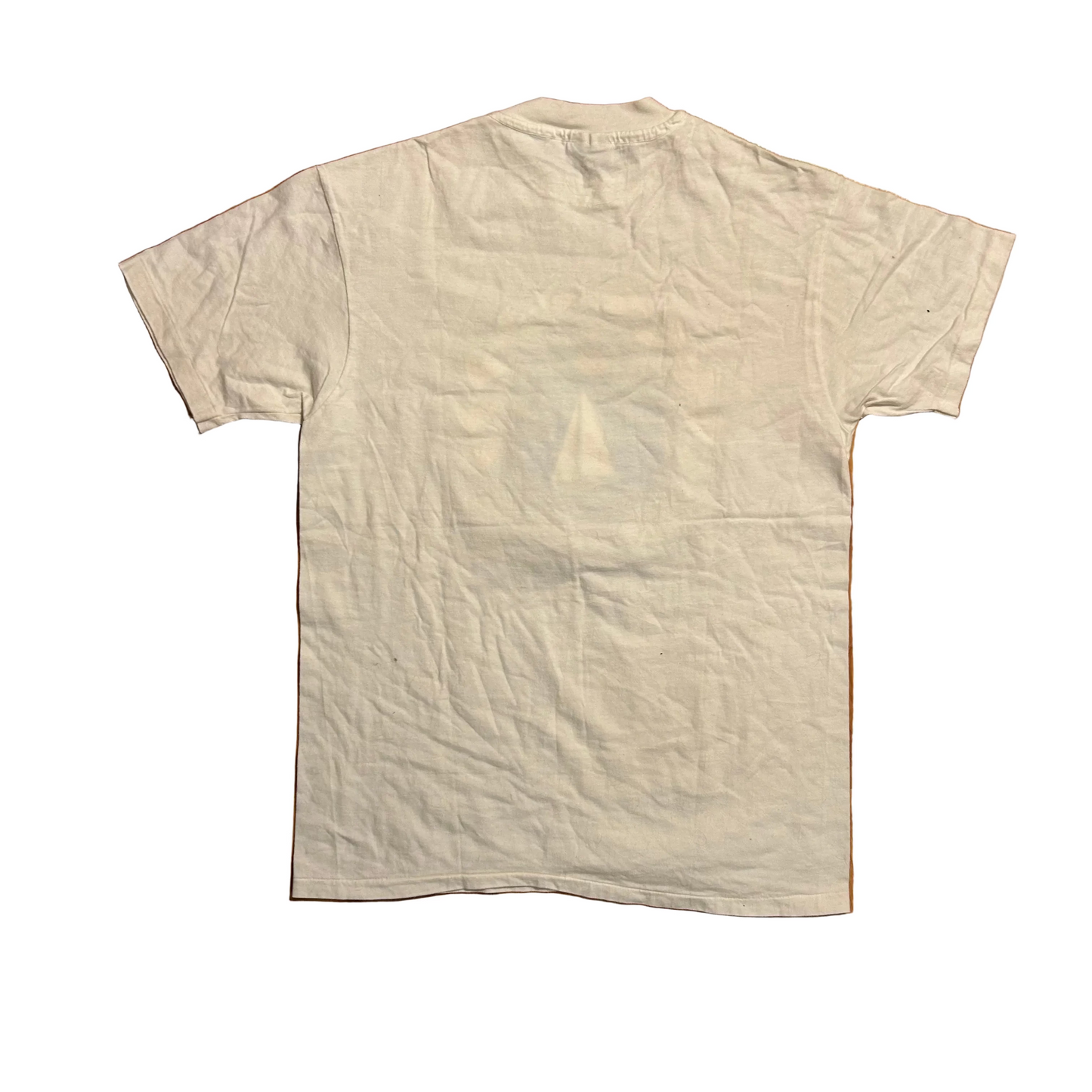 90's Hanes Beefy Hilton Head Puff Print White Tshirt - Medium - 20" x 29"