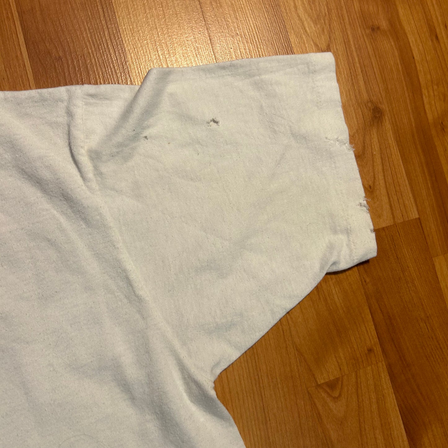 90's Jerzees Varsity Cheerleader White Tshirt - Medium - 21" x 27"