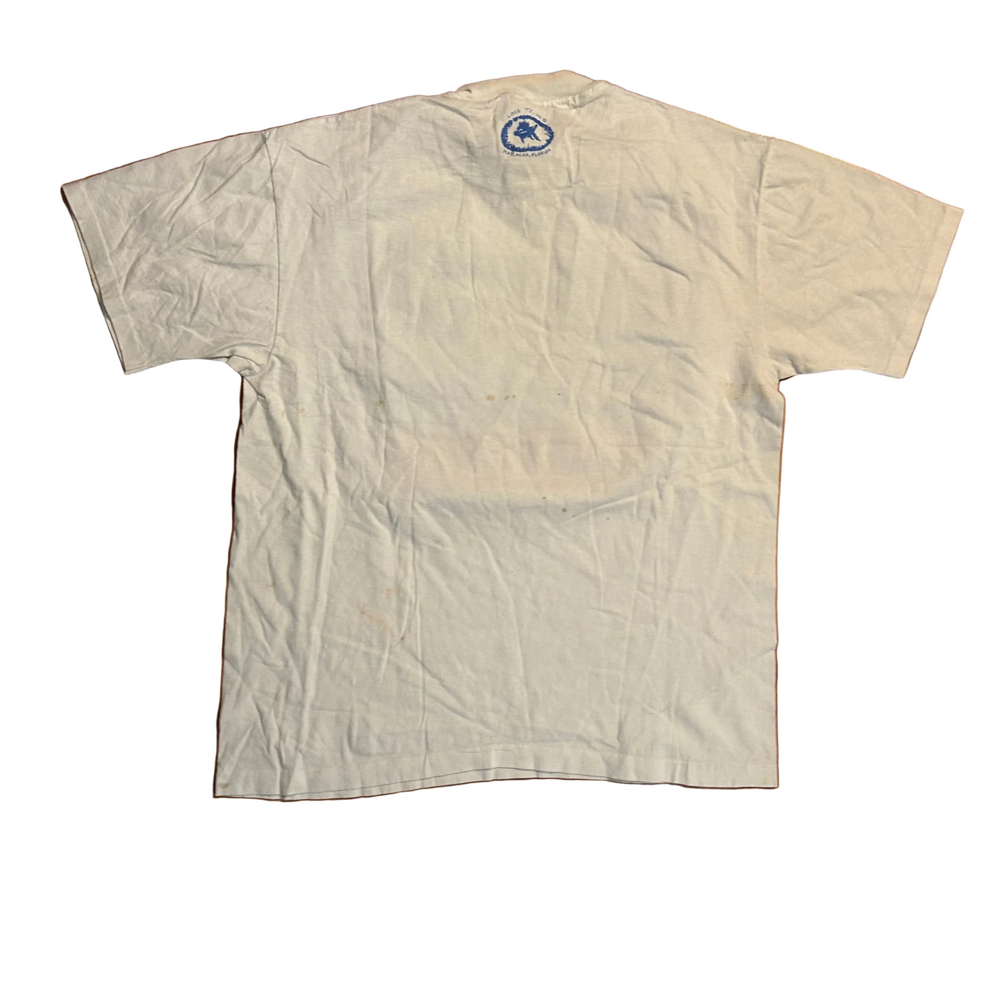 90's Anvil Sanibel Island Bird White Tshirt - Large - 22" x 28"