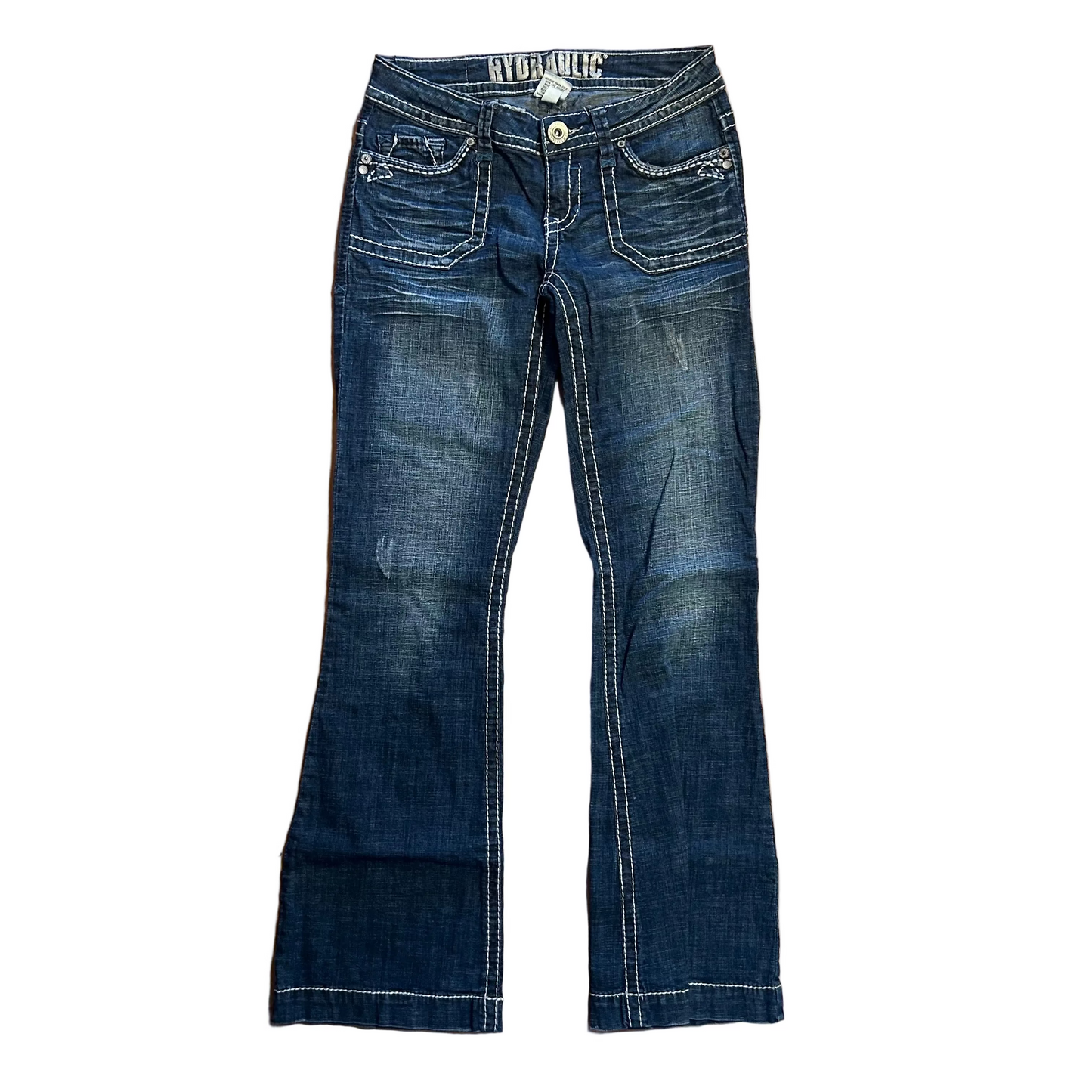 Hydraulic Bootcut Denim Blue Jeans - 28" x 32"