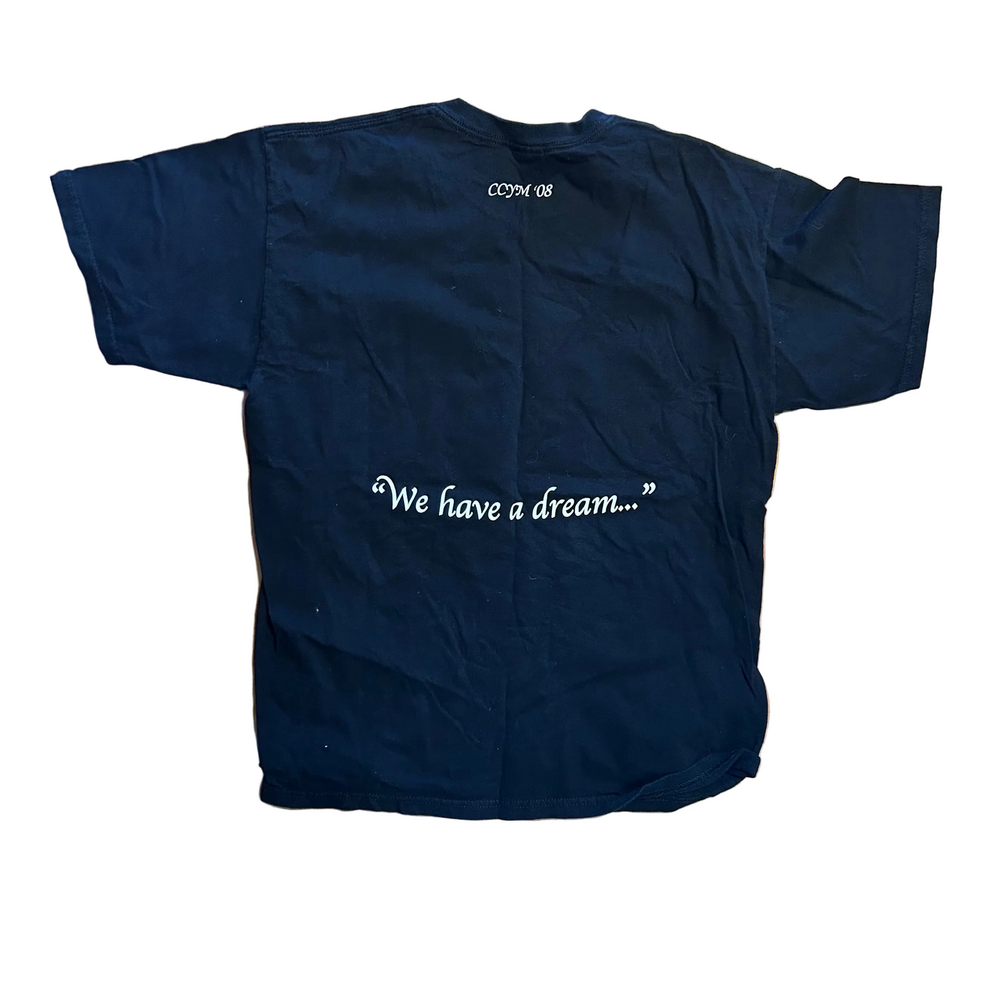 Gildan Acts 2:17-18 We Have A Dream Black Tshirt - Medium - 21" x 27.5"