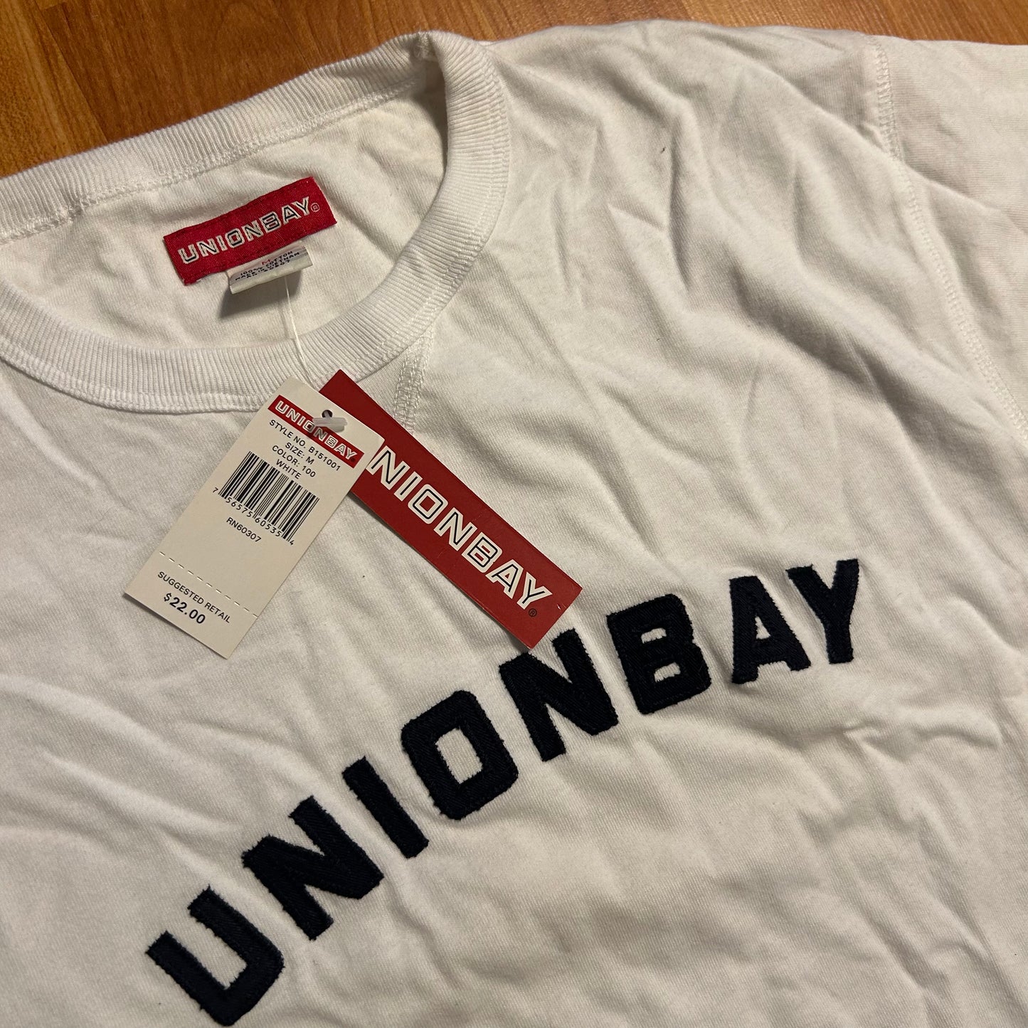 NWT Brand New Union Bay White Logo Tshirt - Small - 18" x 26"