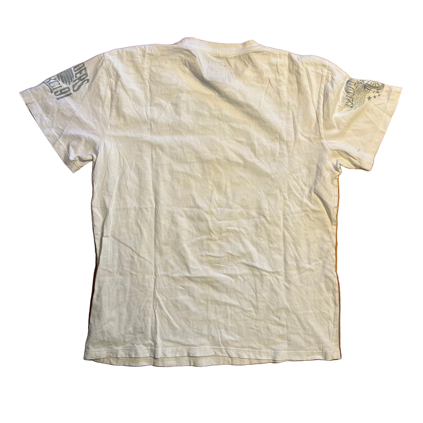 Southpole Motorich White Striped Tshirt - XLarge - 25" x 31"