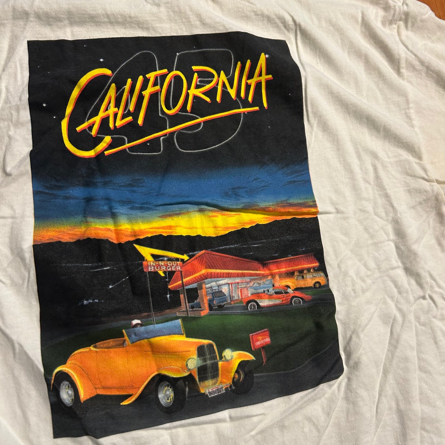 In-N-Out Burger California White Tshirt - Large - 22" x 29"