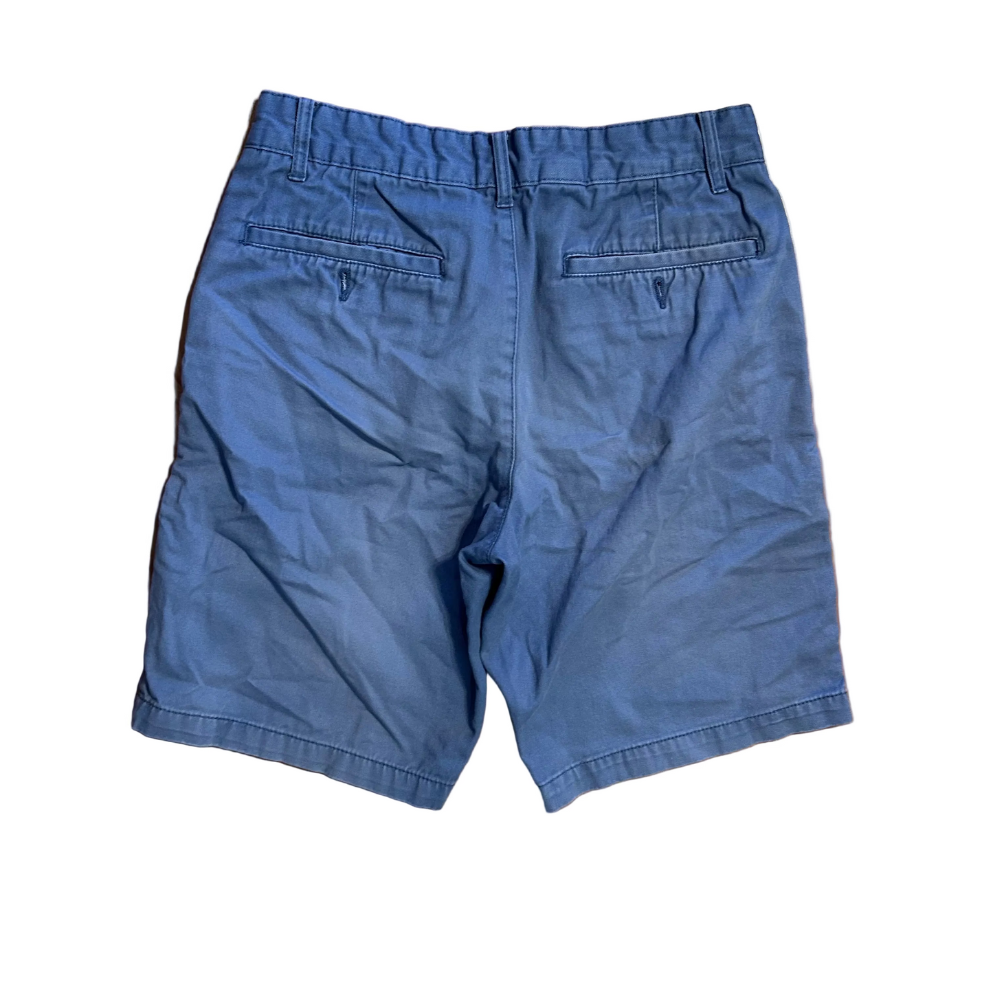 Falls Creek Faded Blue Cotton Shorts - 28" x 9.5"