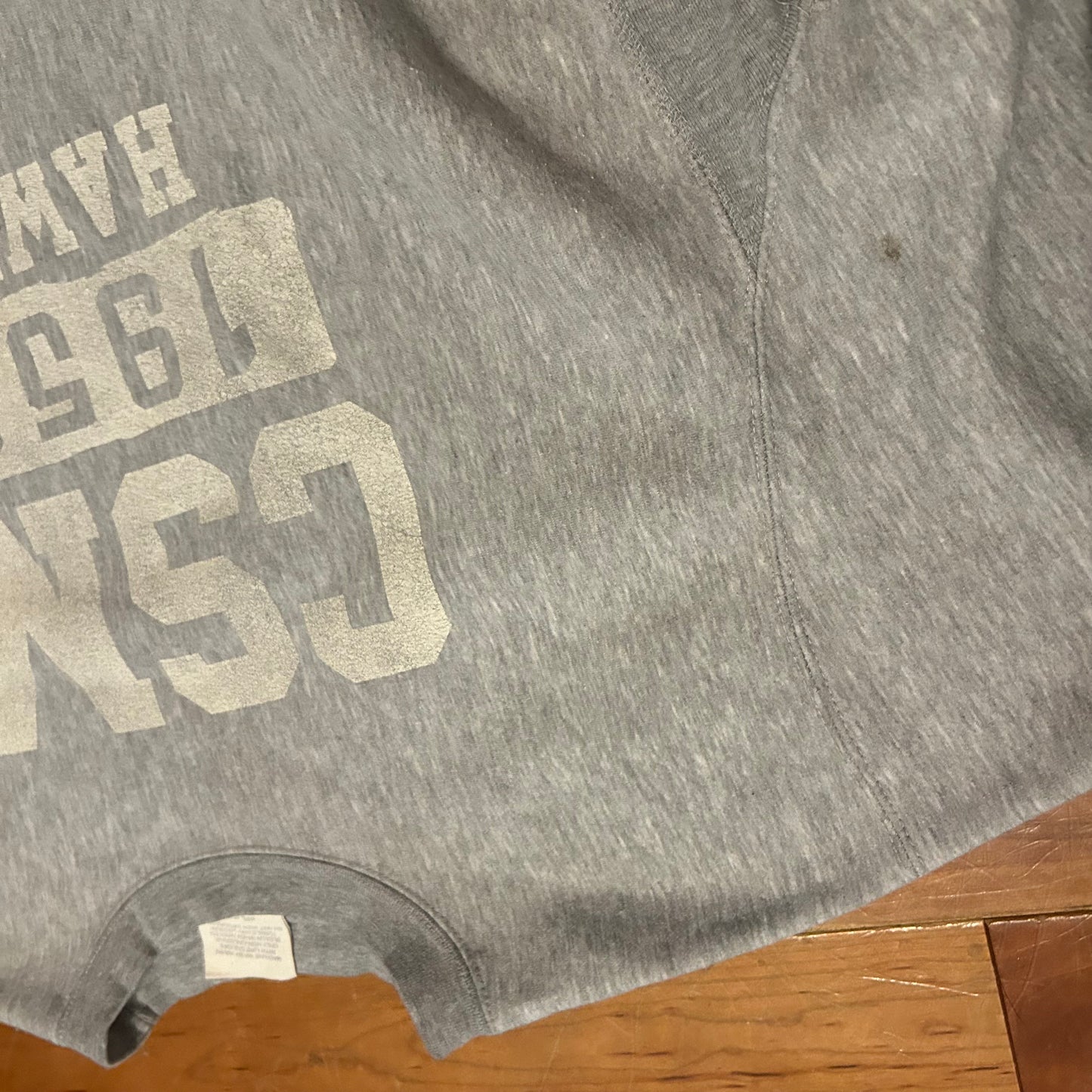 Pro Weave CSM Hawks Grey Crewneck Sweatshirt - XLarge - 26" x 27.5"