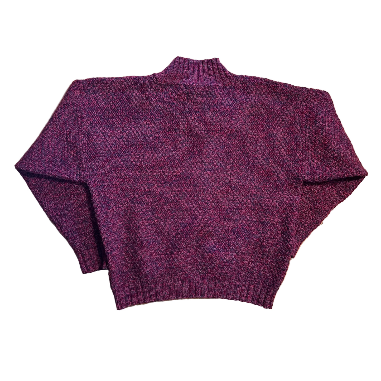 80/90's Lake Harmony Rowing Club Wool Nylon Red VNeck Sweater - Large - 22" x 23"