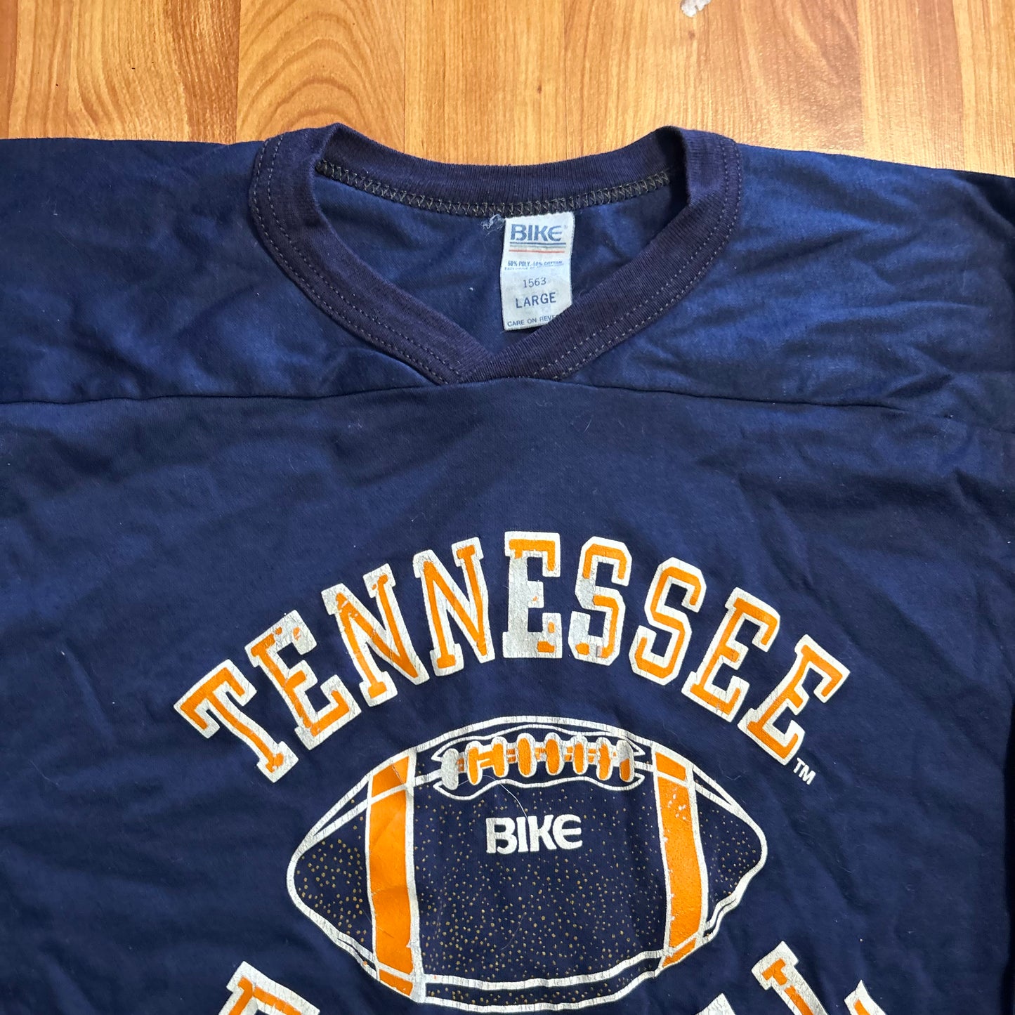 70/80's Bike Tennessee Football Longsleeve Navy Shirt - XSmall - 16.5" x 26"