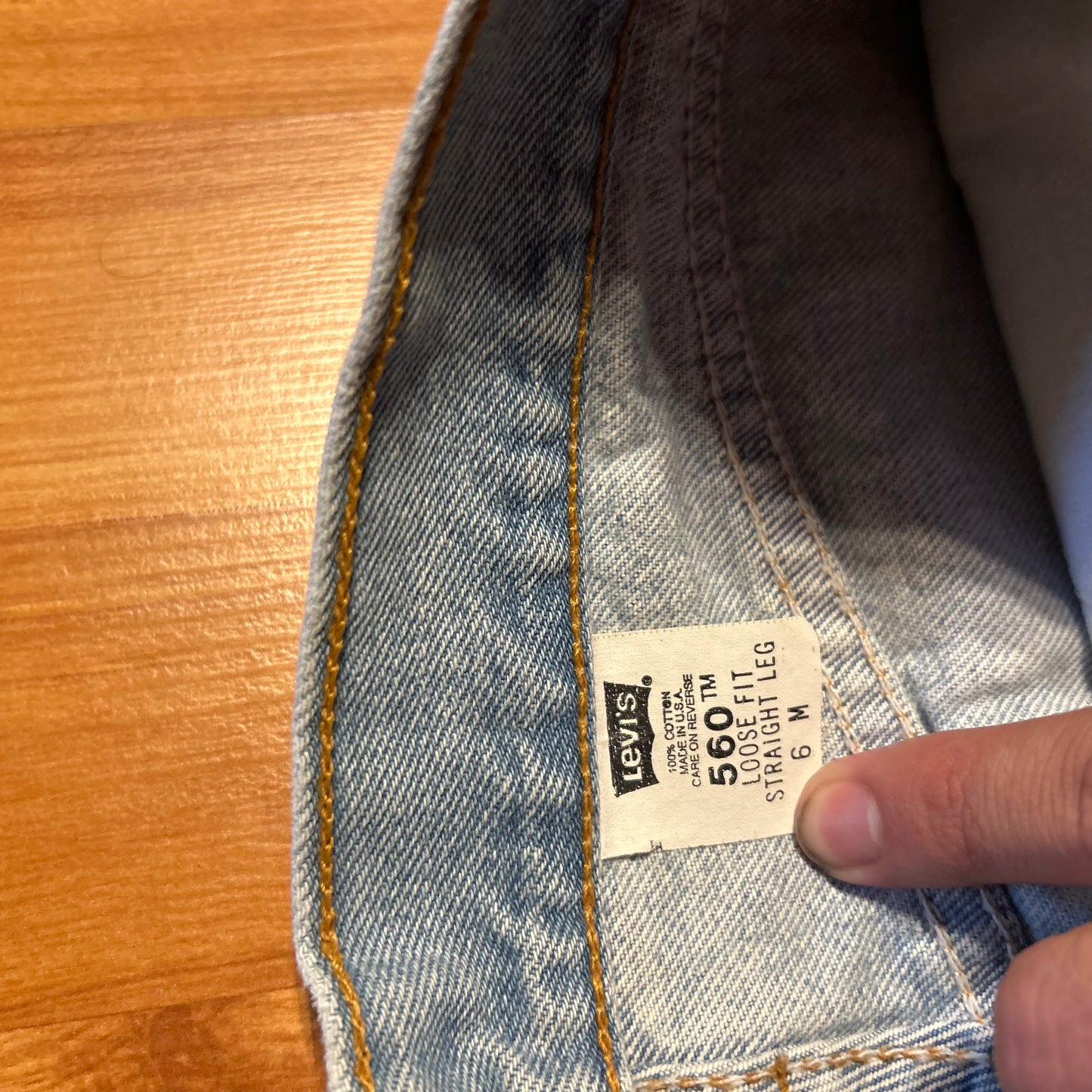 90's Levi 560 Denim Jeans - Tagged 6 M - 29" x 30"