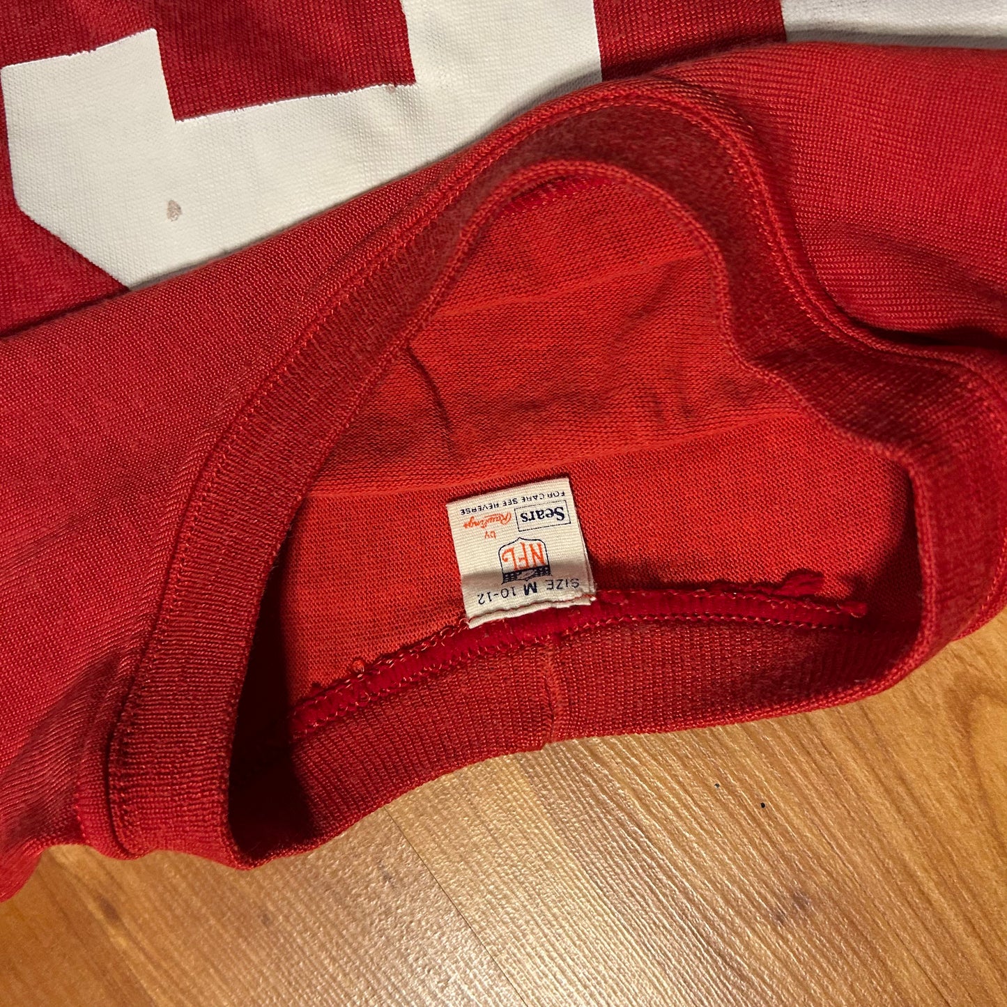 80/90’s Sears Rawlings NFL 16 Jersey Kids Half Sleeve Shirt - XSmall - 16” x 22”