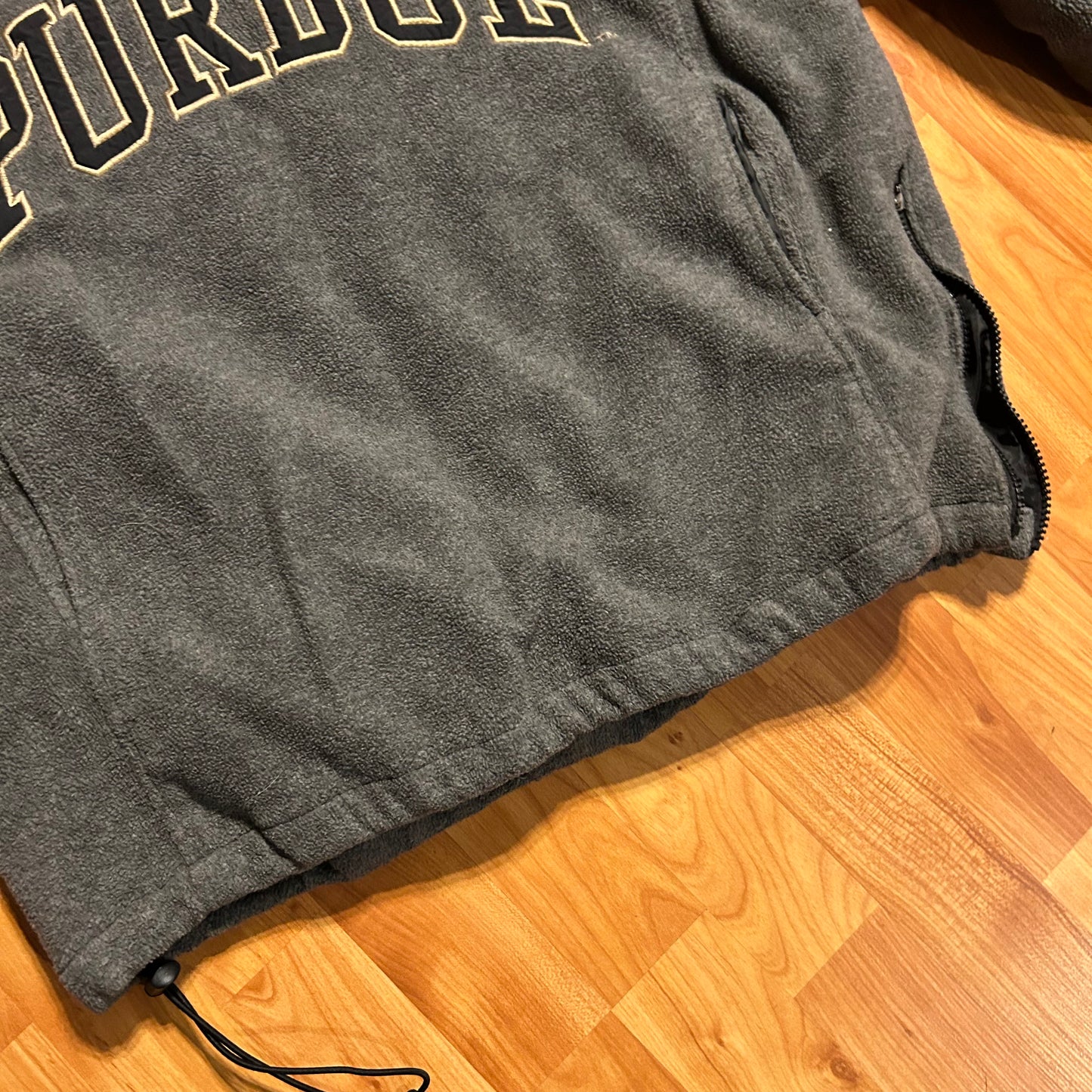 Crable Sportswear Grey Windbreaker Fleece Pullover Coat - XLarge - 24" x 28"