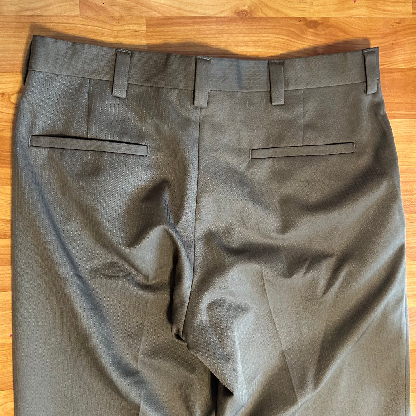 Brown Striped Dress Pants - 32" x 32"