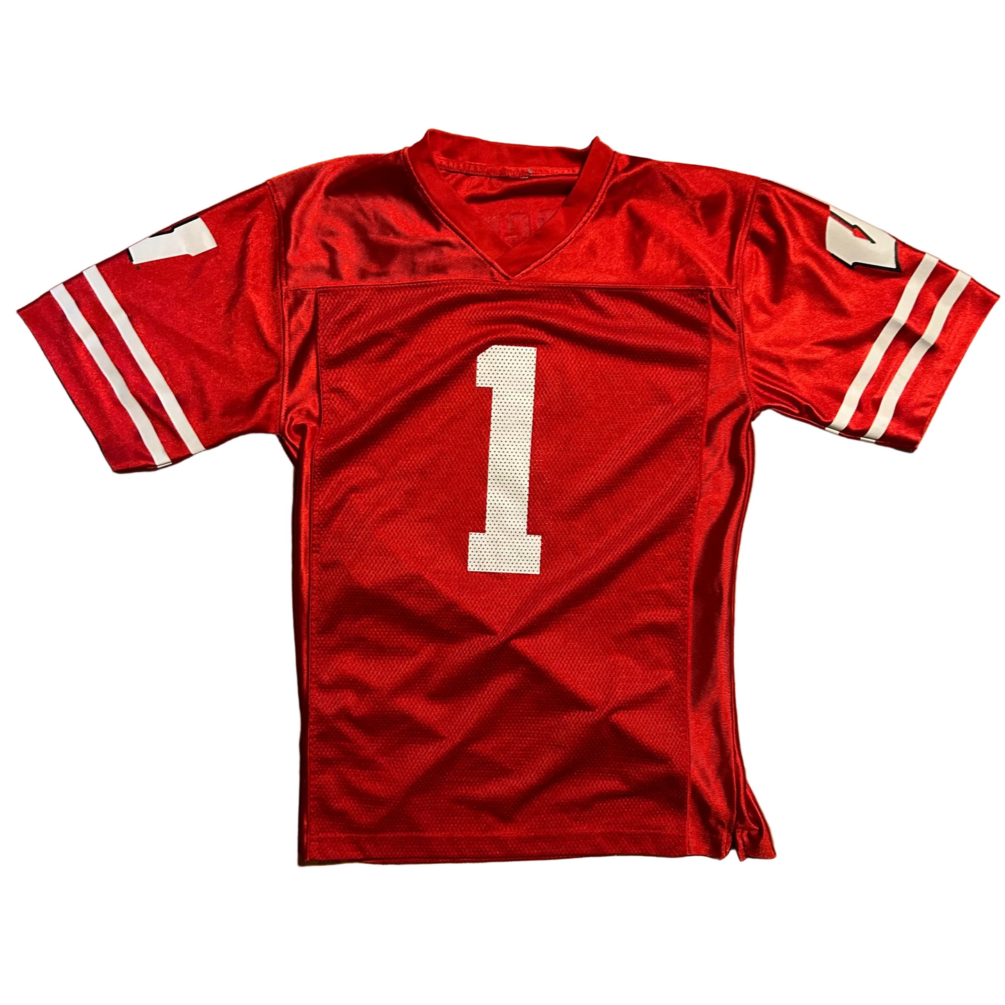 Wisconsin Badgers University Red Football Jersey Shirt - Small - 19" x 28.5"