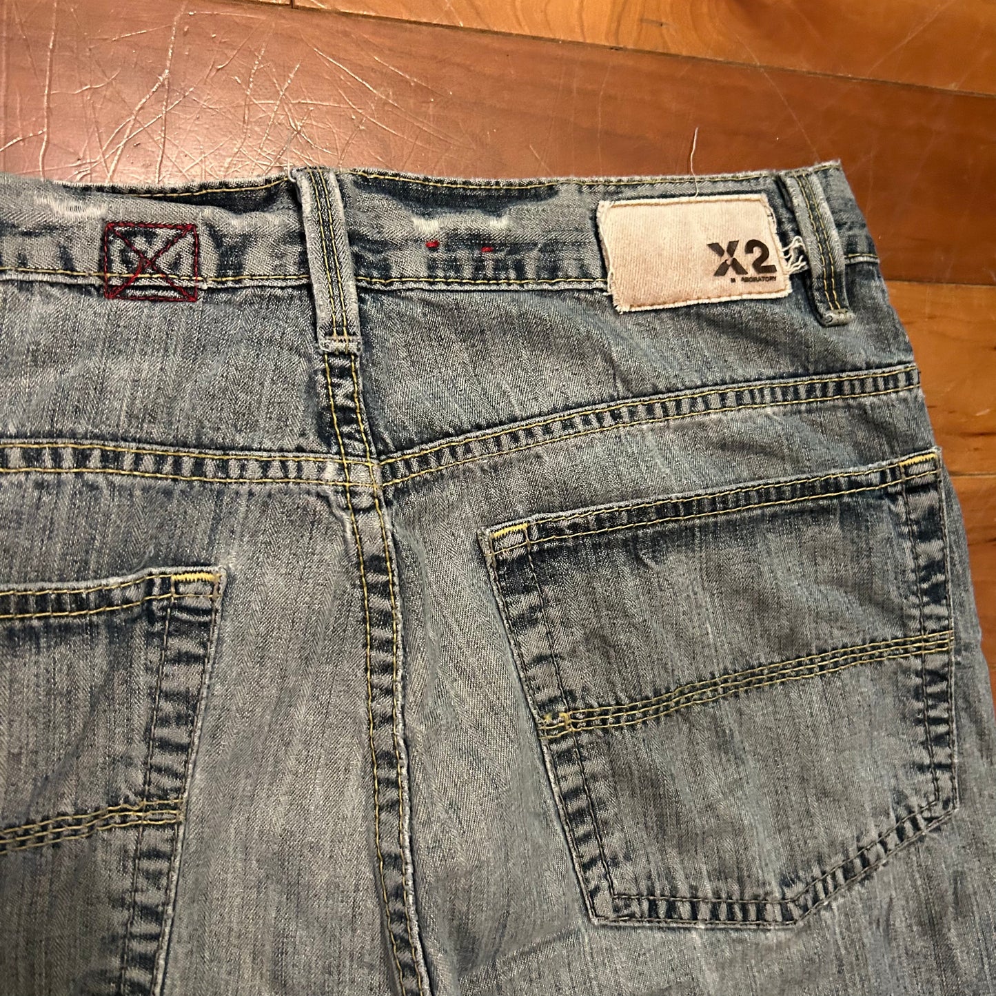 X2 Denim Laboratory Painter Denim Blue Jeans - 34" x 30"