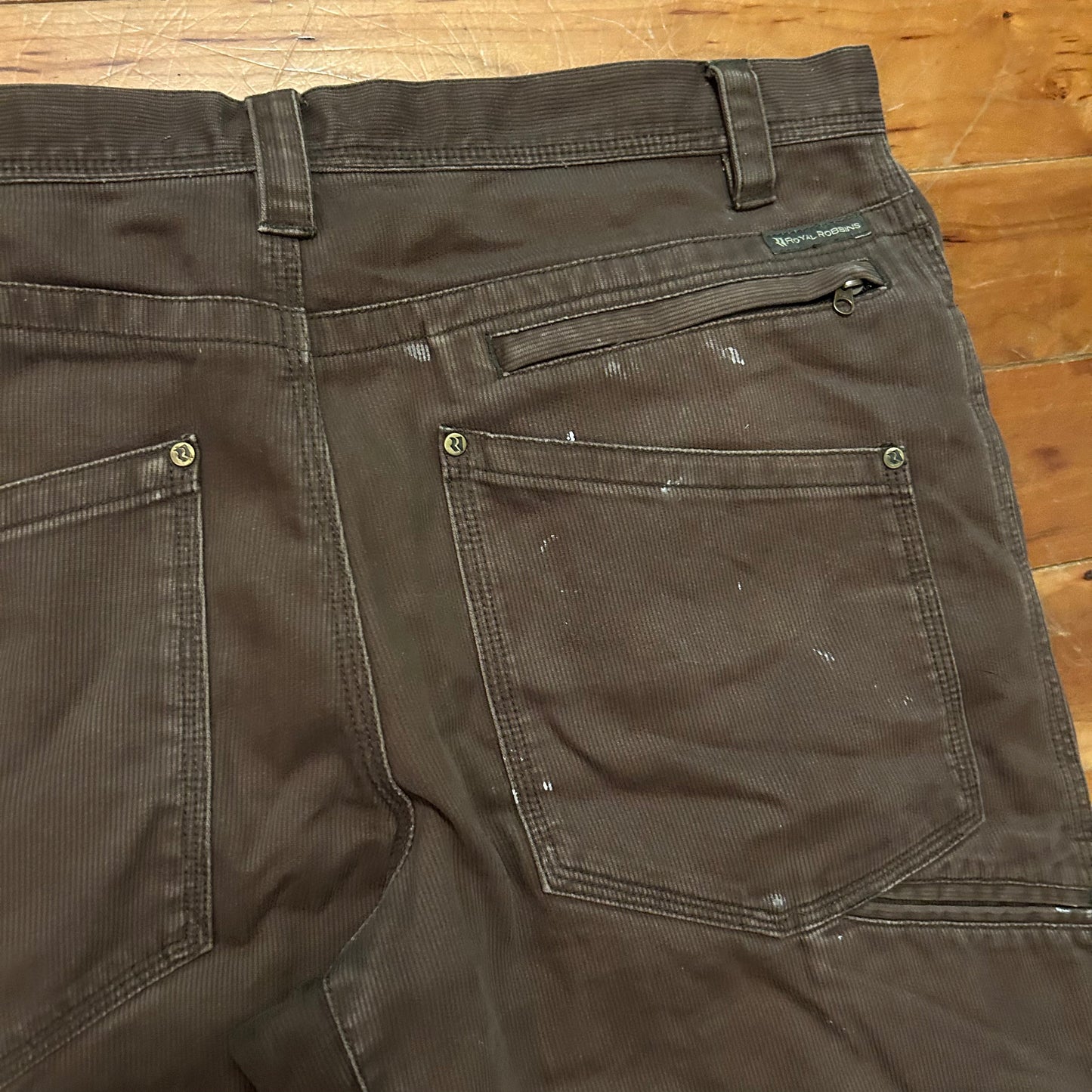 Royal Robbins Brown Corduroy Painter Carpenter Pants - 34" x 30"